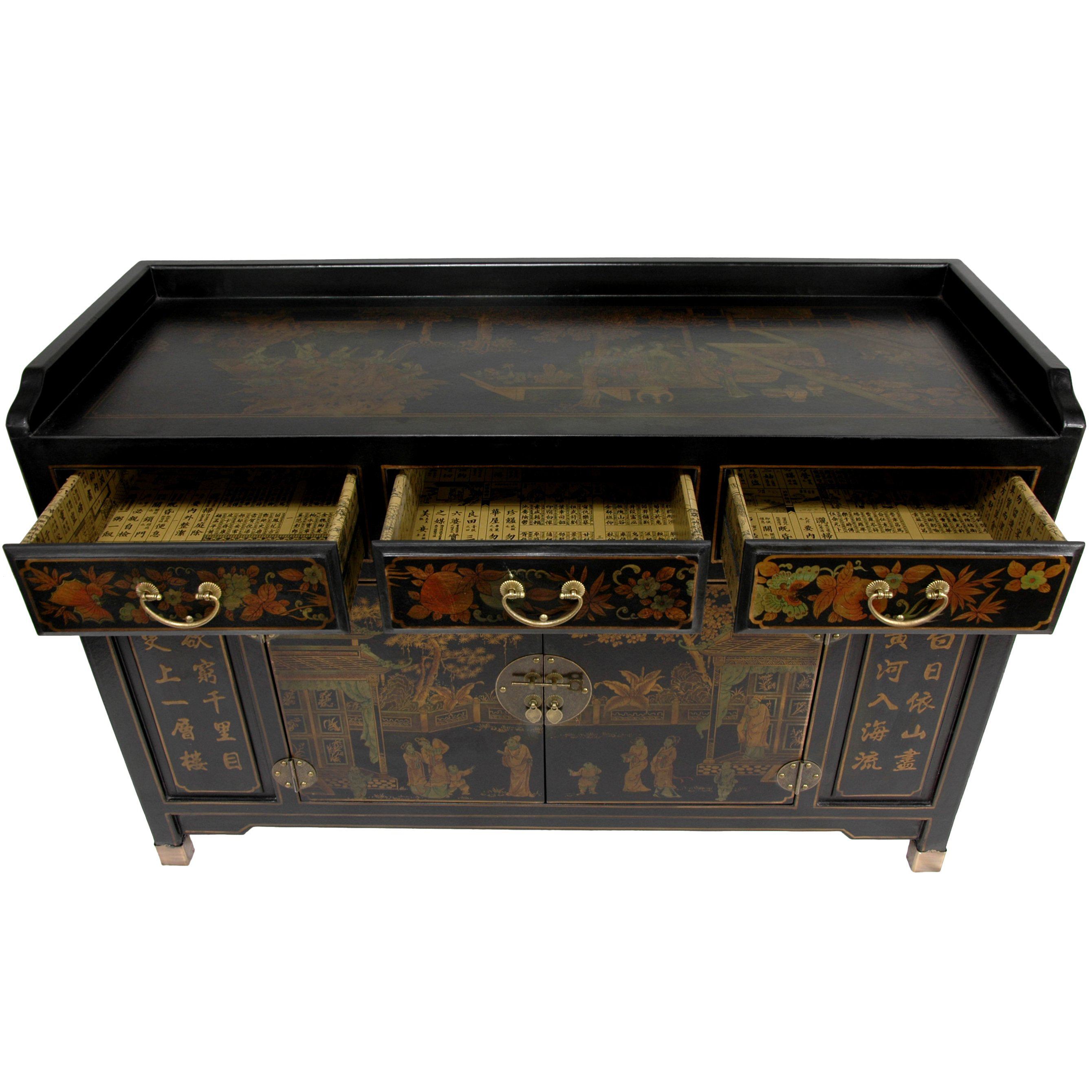 Oriental Furniture Buffet Table & Reviews Wayfair