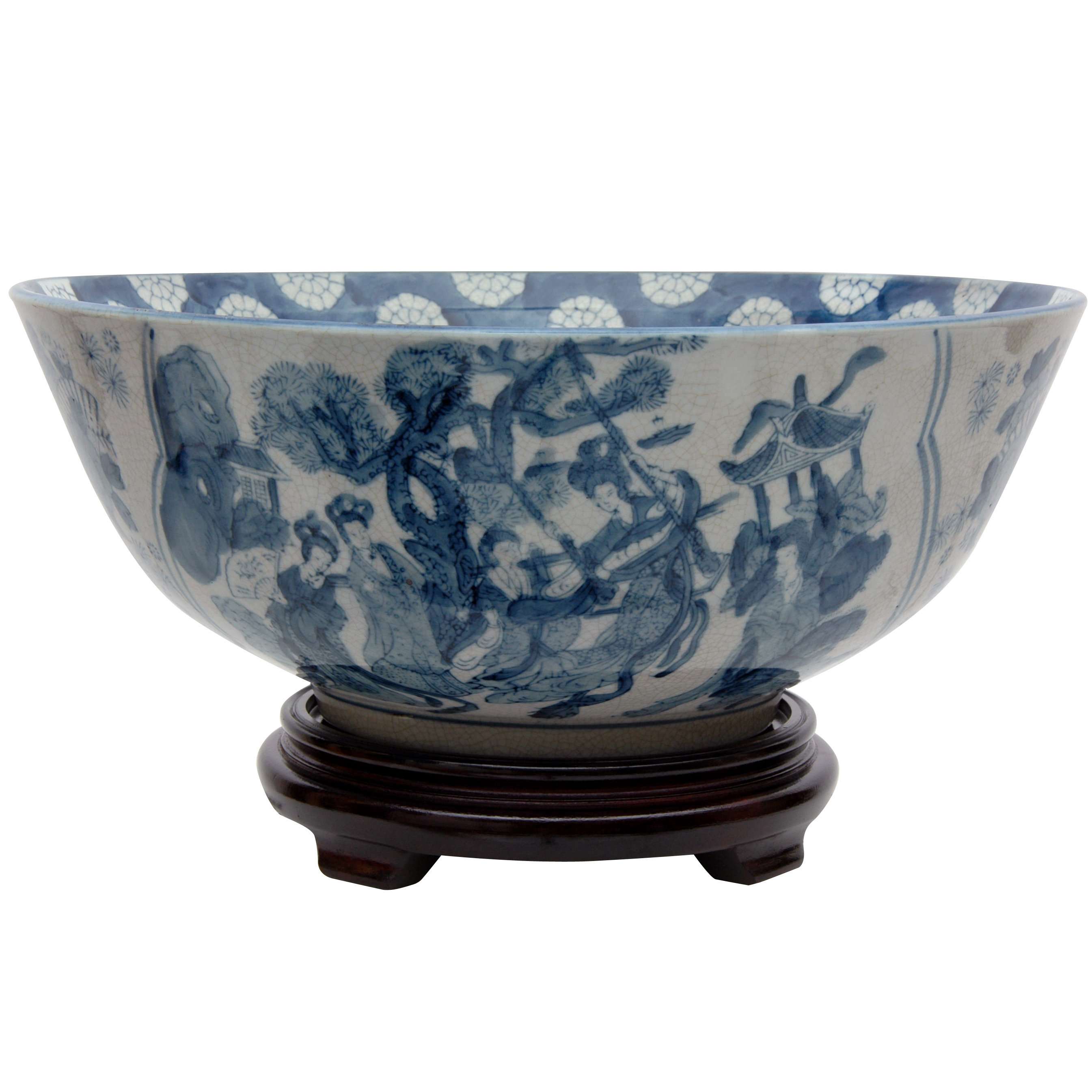 Oriental Furniture Ladies Porcelain Decorative Bowl & Reviews Wayfair