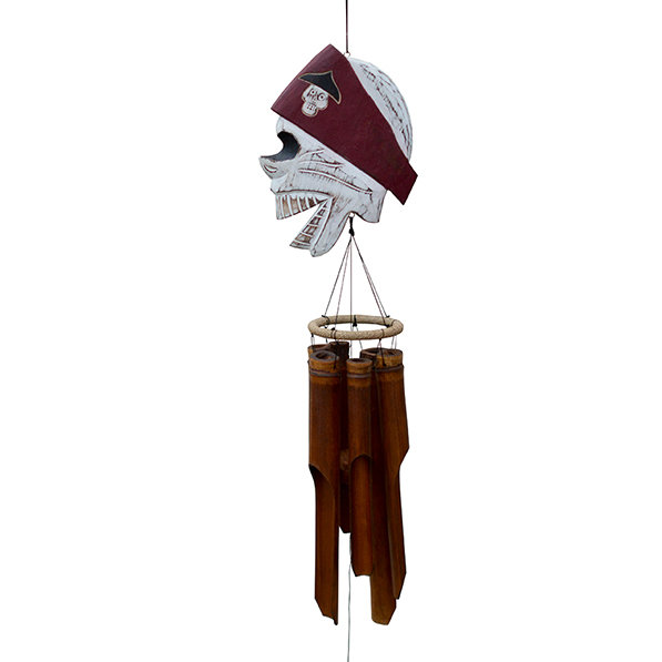 Cohasset Gifts Garden Pirate Head Bamboo Wind Chime Wayfair Cohasset Gifts Garden Pirate Head Bamboo Wind Chime