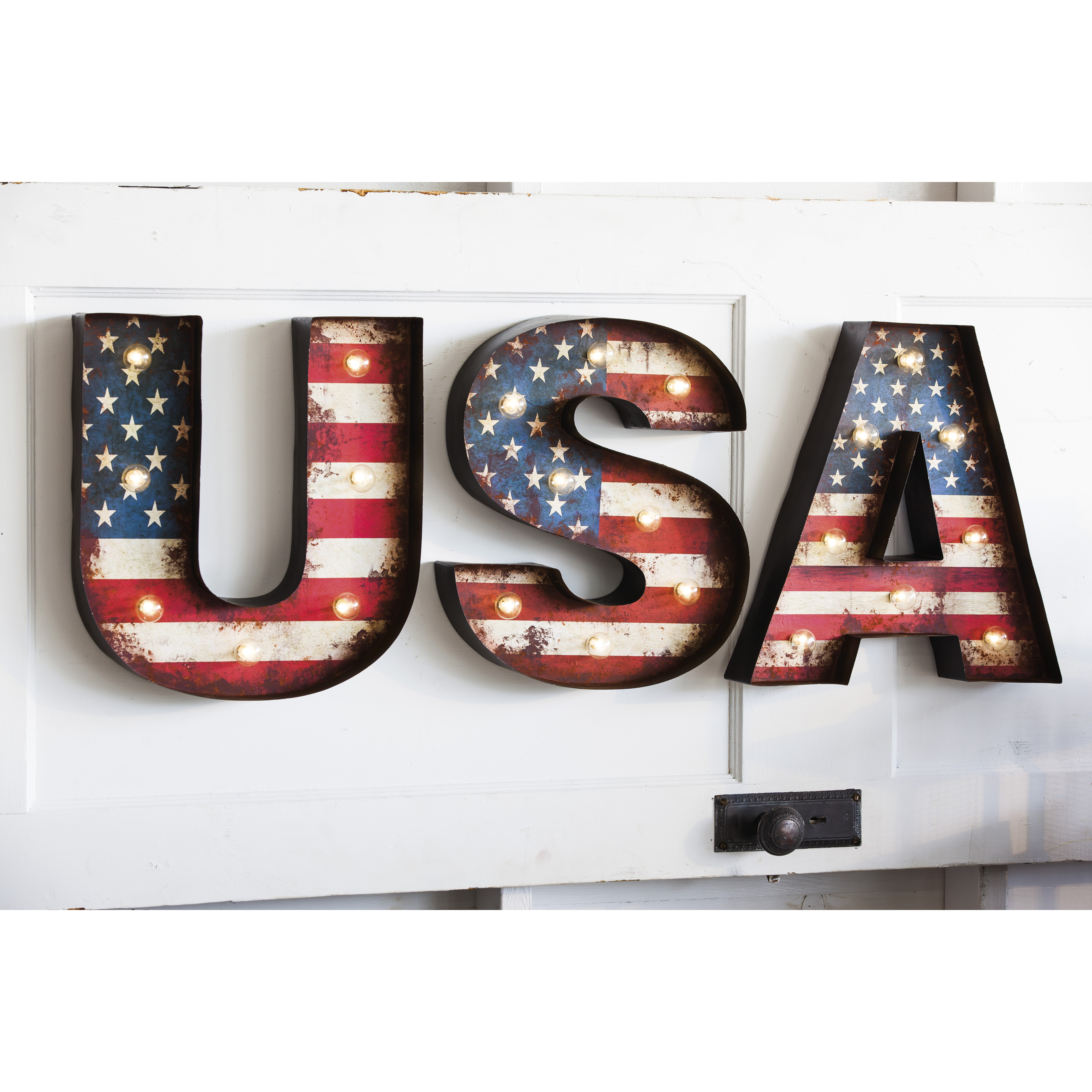 Evergreen Enterprises, Inc 3 Piece USA LED Wall Décor Set Wayfair