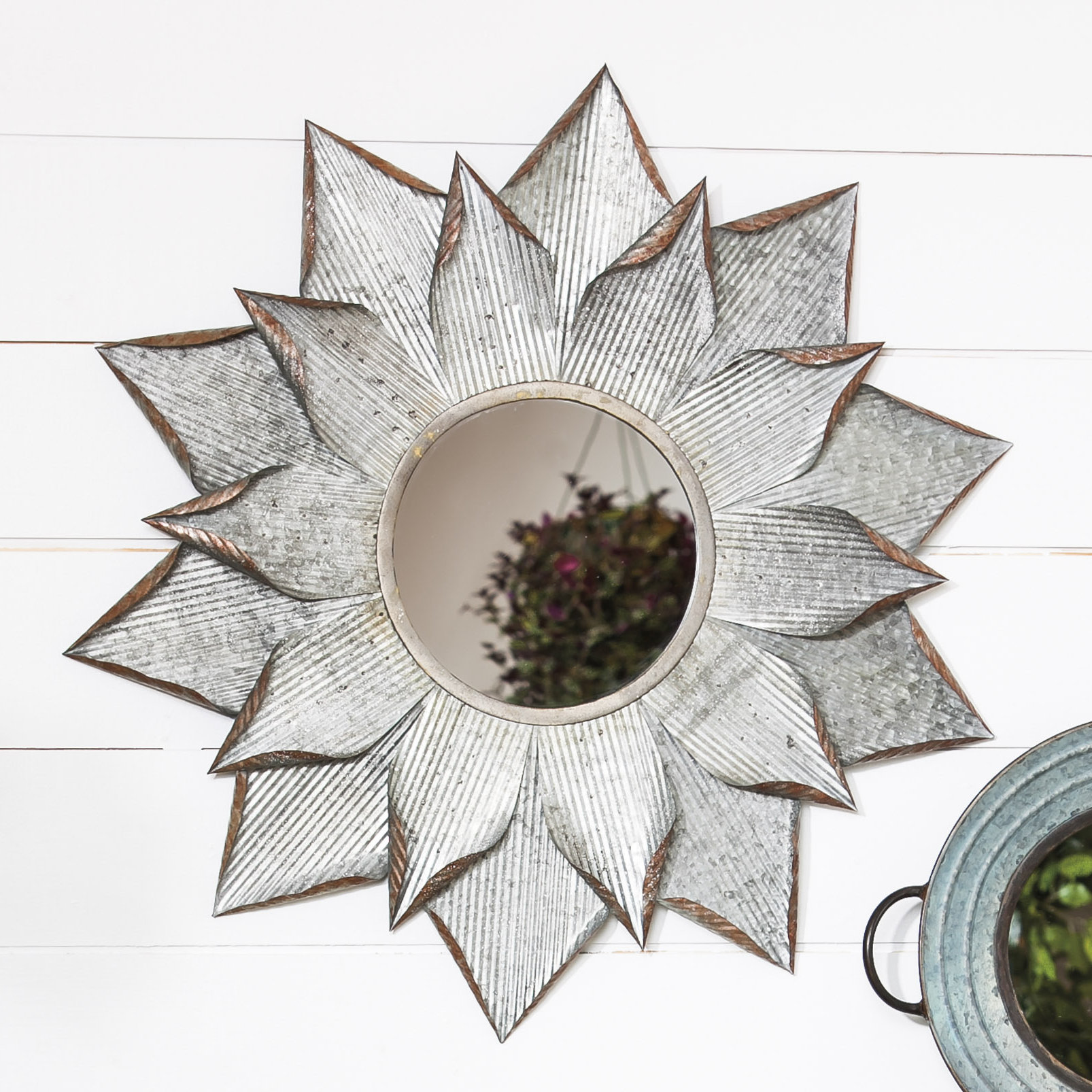 Evergreen Enterprises, Inc Multi Layer Flower Wall Mirror & Reviews Wayfair