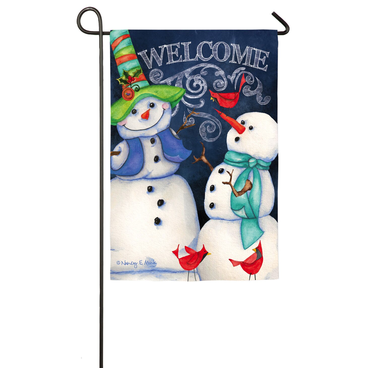 Evergreen Enterprises, Inc Snowman Welcome Garden Flag & Reviews | Wayfair