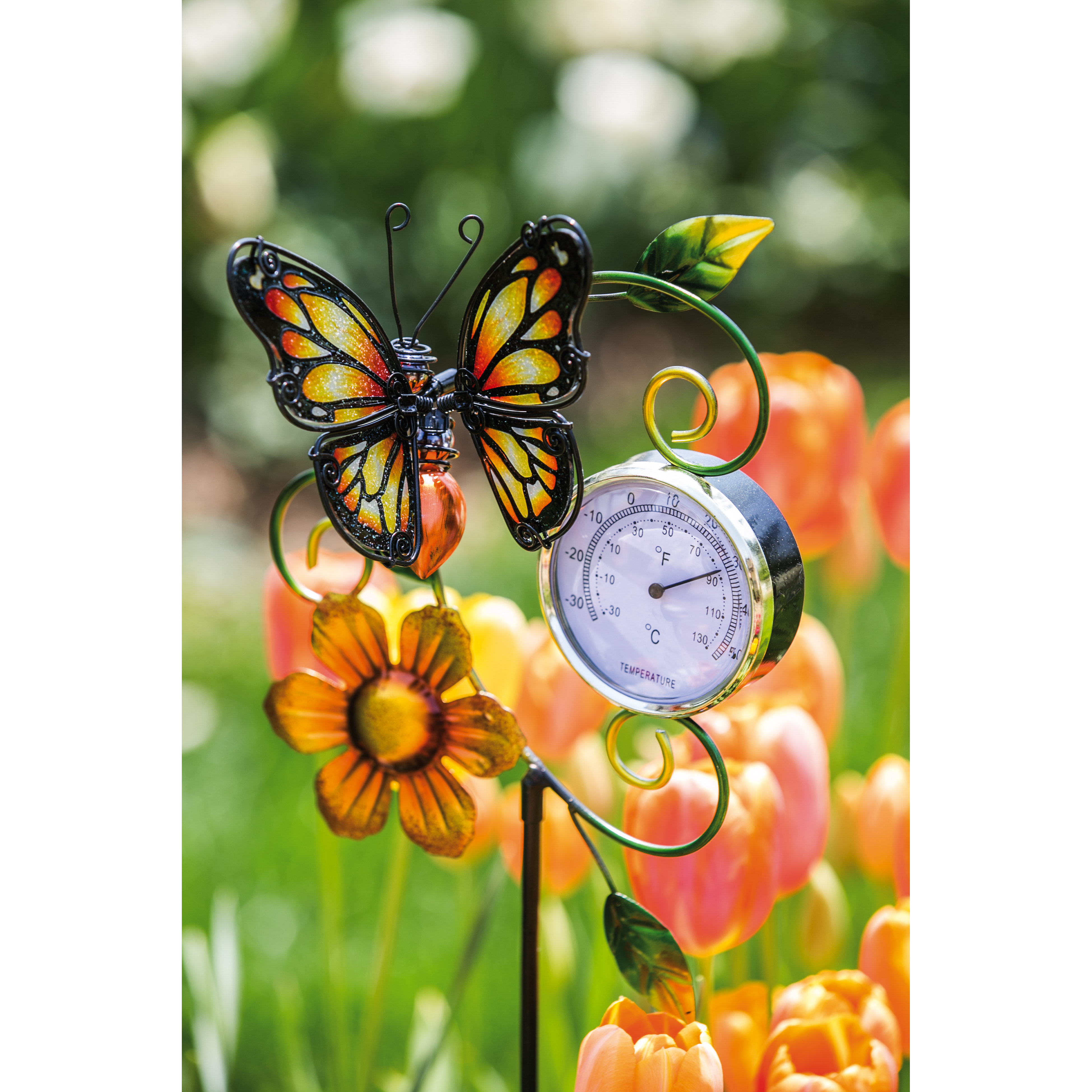 Evergreen Enterprises, Inc Butterfly Thermometer Garden Stake & Reviews