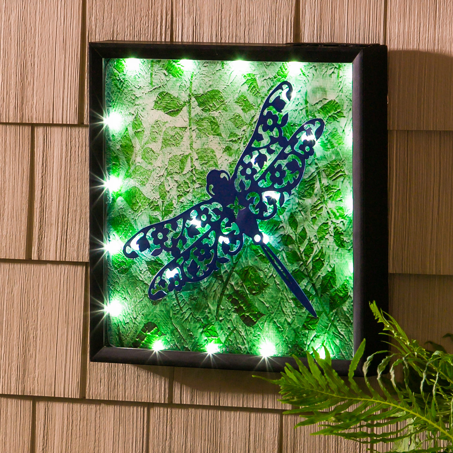 Evergreen Enterprises, Inc Dragonfly Solar Wall Decor Wayfair