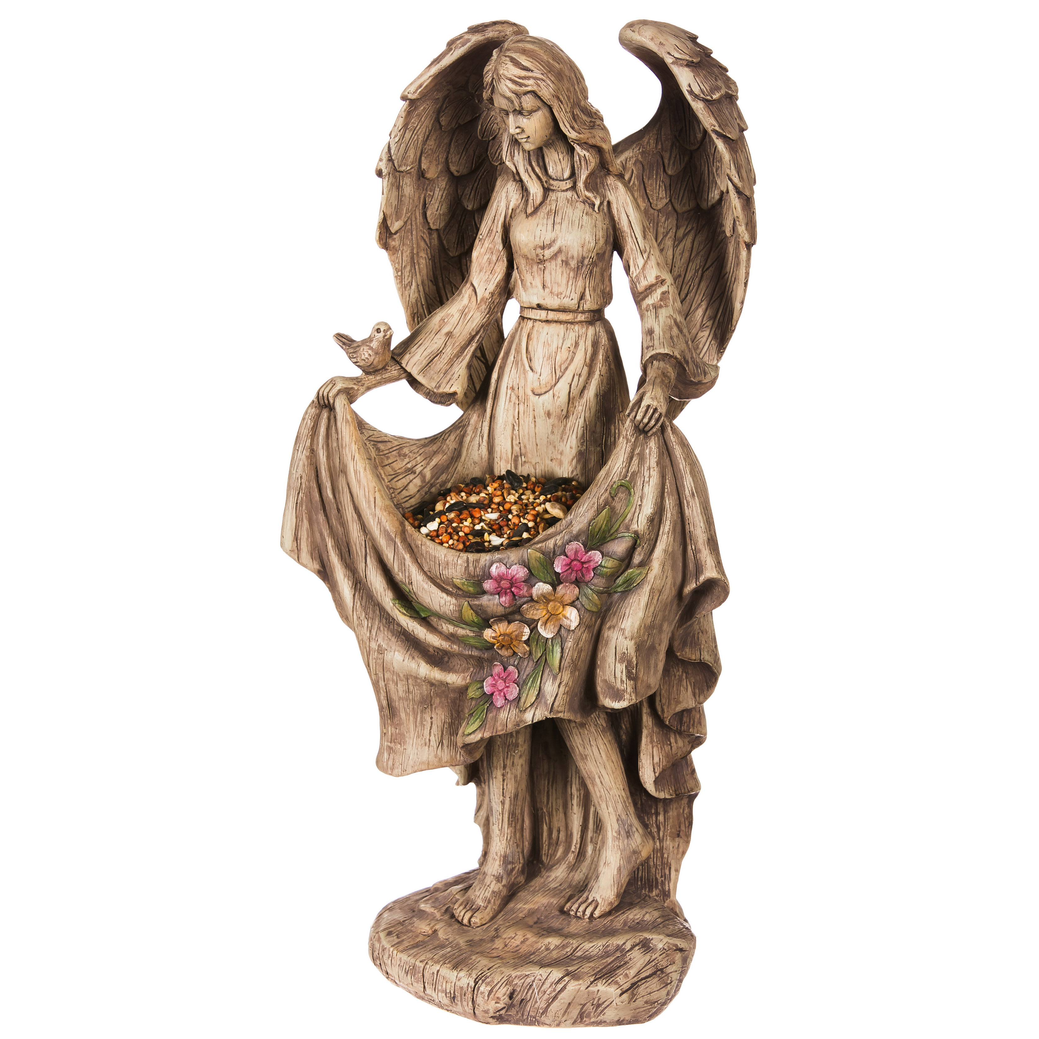 Evergreen Enterprises, Inc Wings of an Angel Bird Feeder Statue