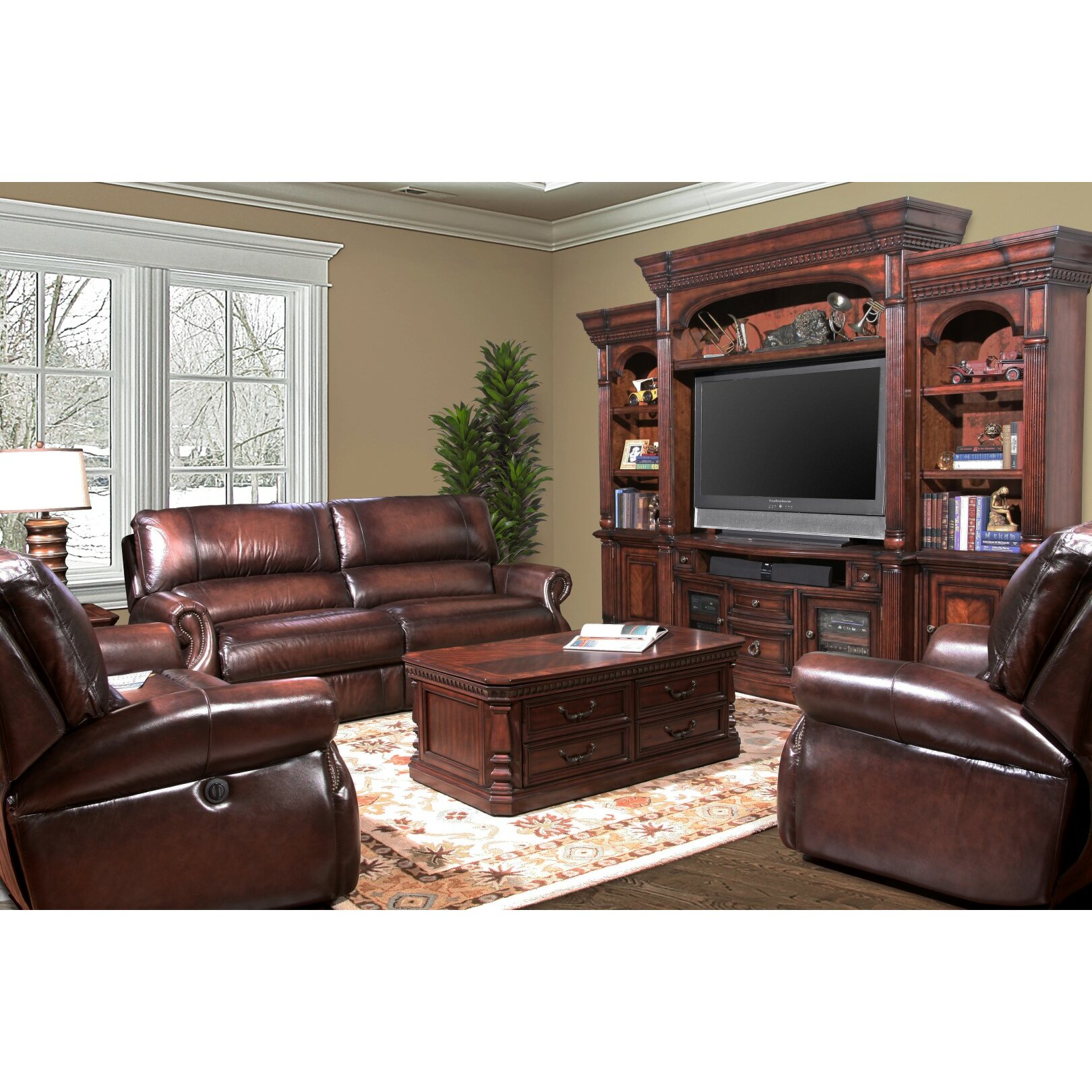 Parker House Hawthorne Leather Living Room Collection And Reviews Wayfair