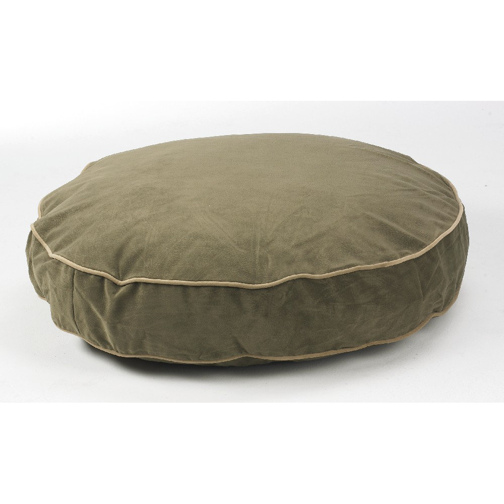 large round dog pillow