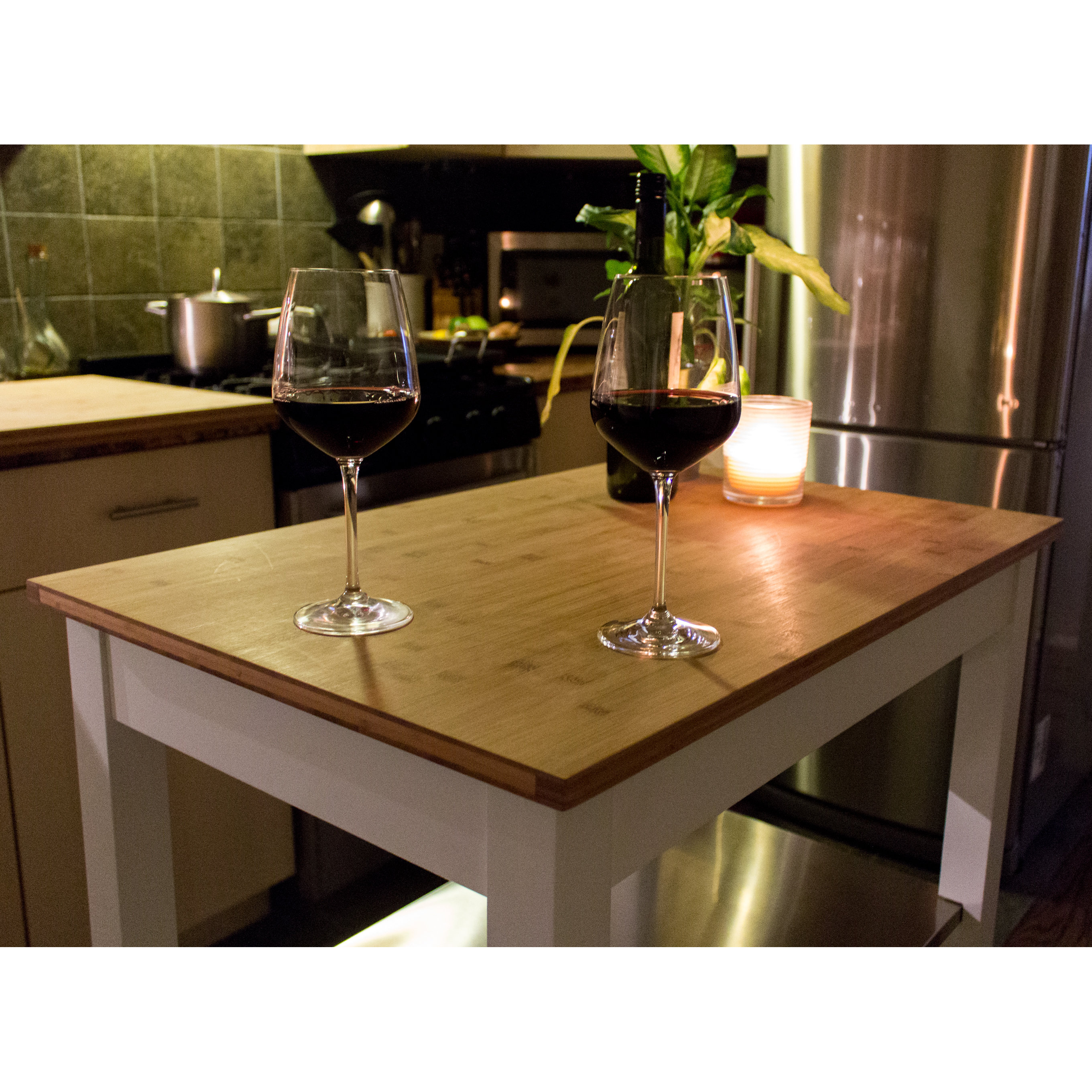 CORNER HOUSEWARES Ultimate Sturdy Oversized Kitchen Island ...