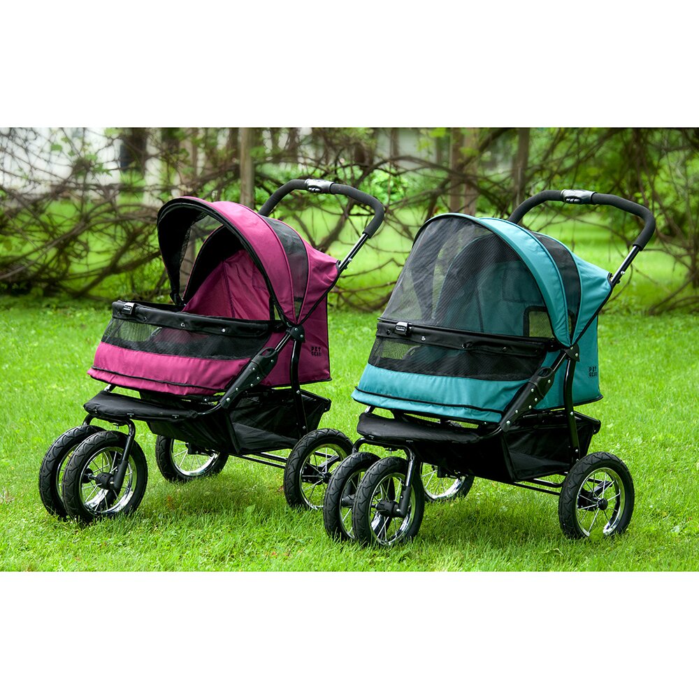 Pet Gear No Zip Double Pet Stroller