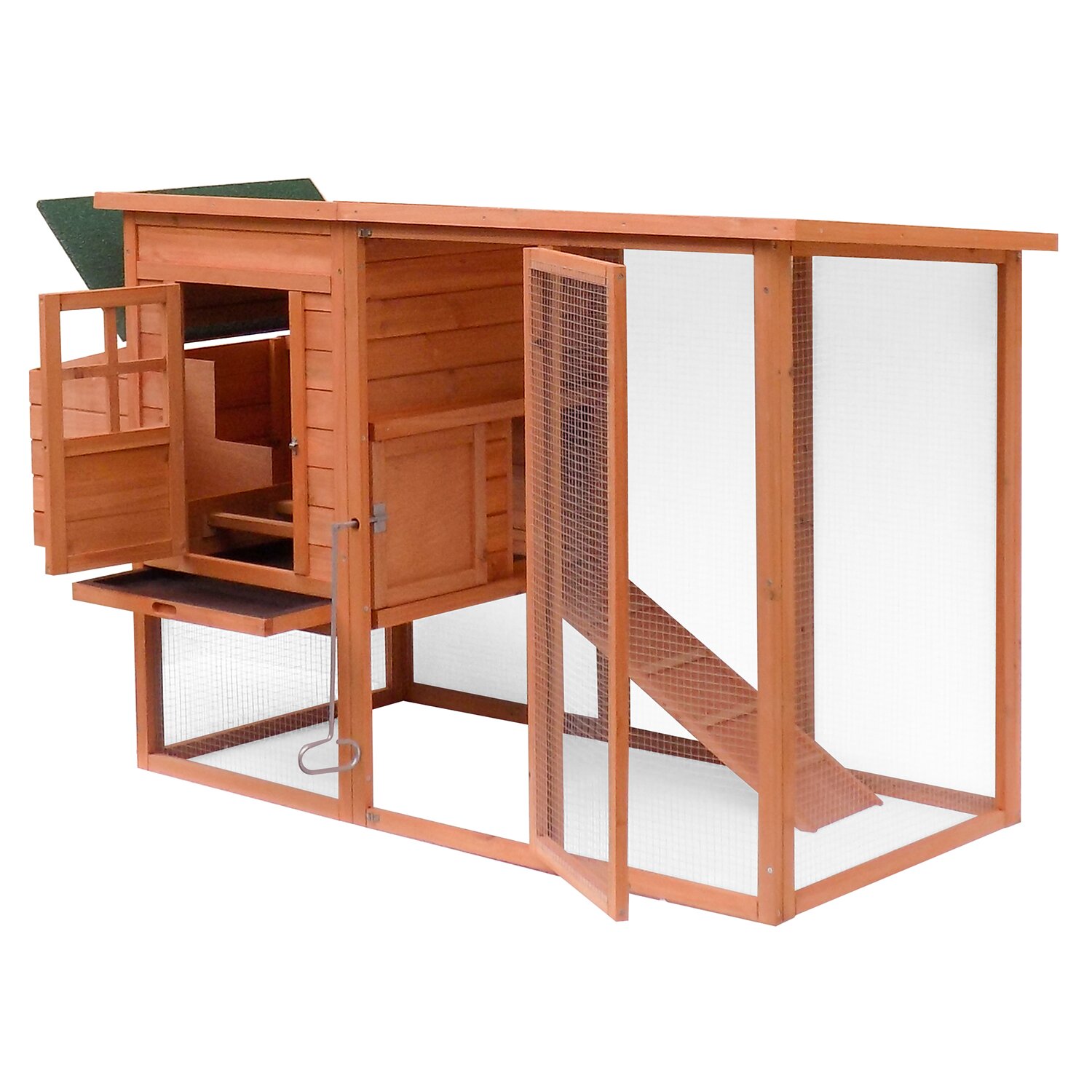 Merax Large Wooden Chicken Coop with Nesting Box - Merax Large WooDen Chicken Coop With Nesting Box