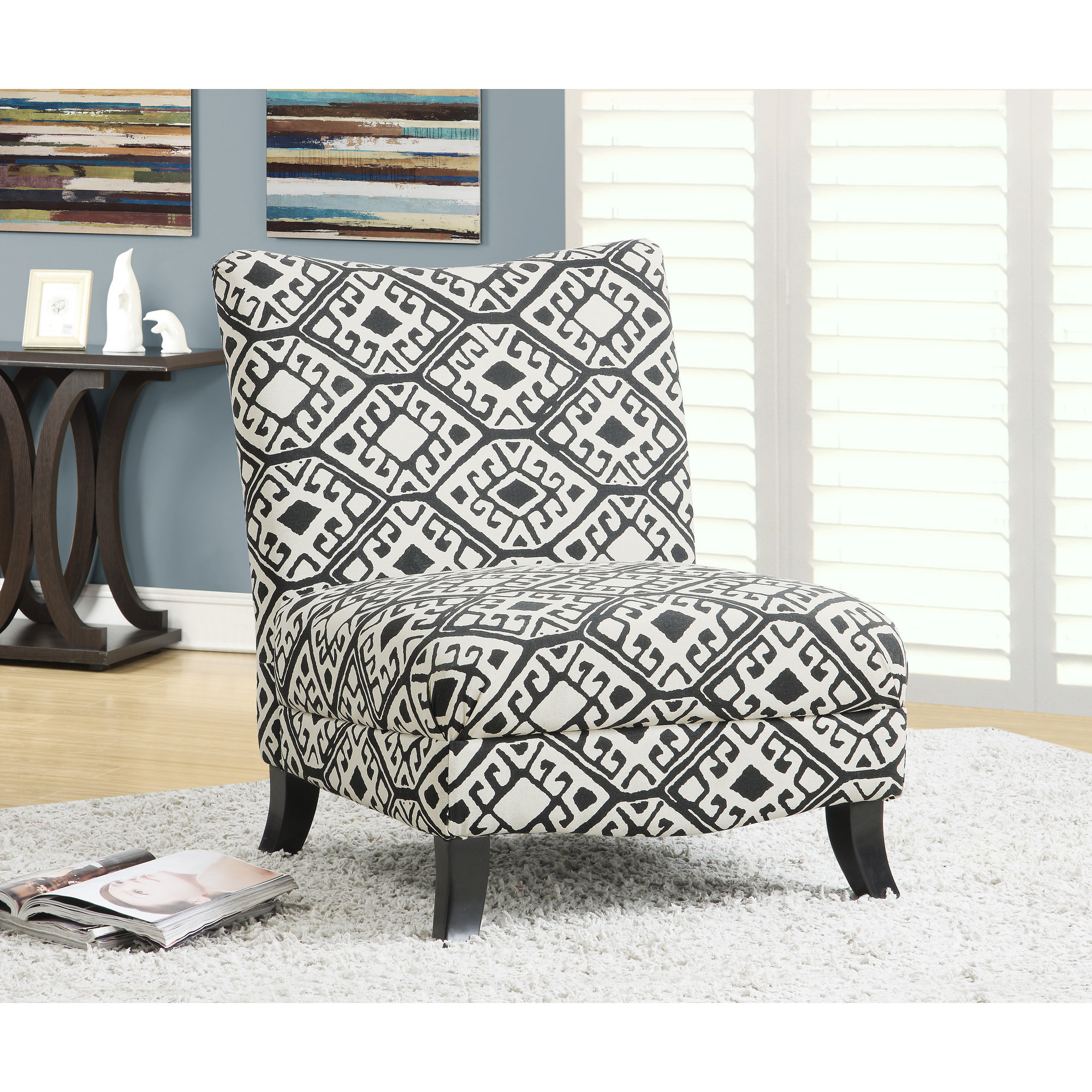 Monarch Specialties Inc. Abstract Slipper Chair & Reviews Wayfair