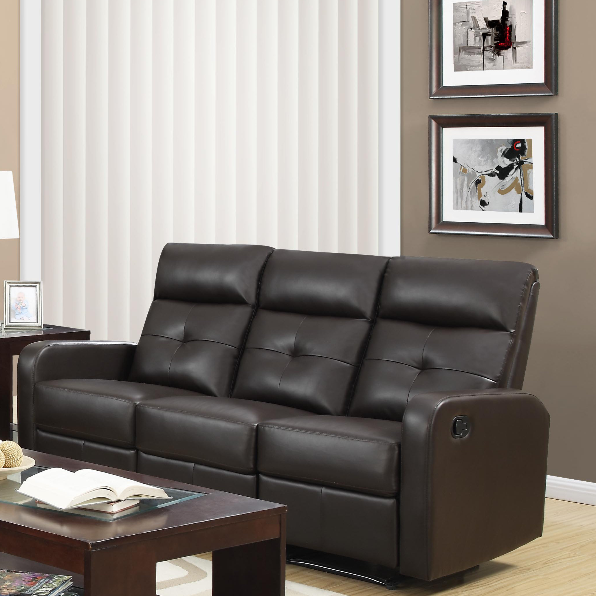 Monarch Specialties Inc. Reclining Sofa & Reviews Wayfair