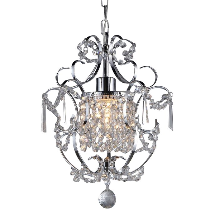 Warehouse of Tiffany Princess 1 Light Crystal Chandelier & Reviews ...