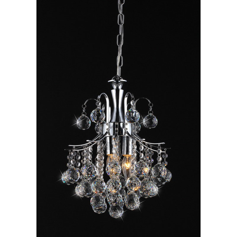 Warehouse of Tiffany Arden Victorian 3 Light Crystal Chandelier