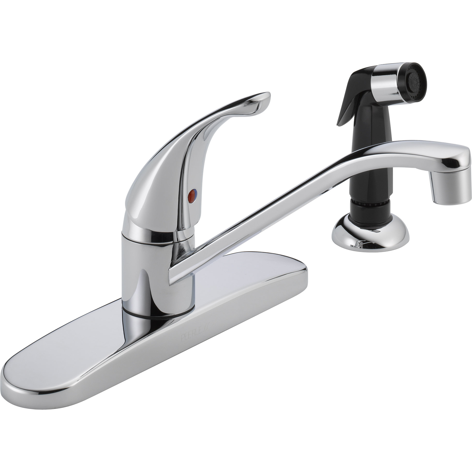 Peerless Faucets Single Handle Centerset Kitchen Faucet with Side Spray