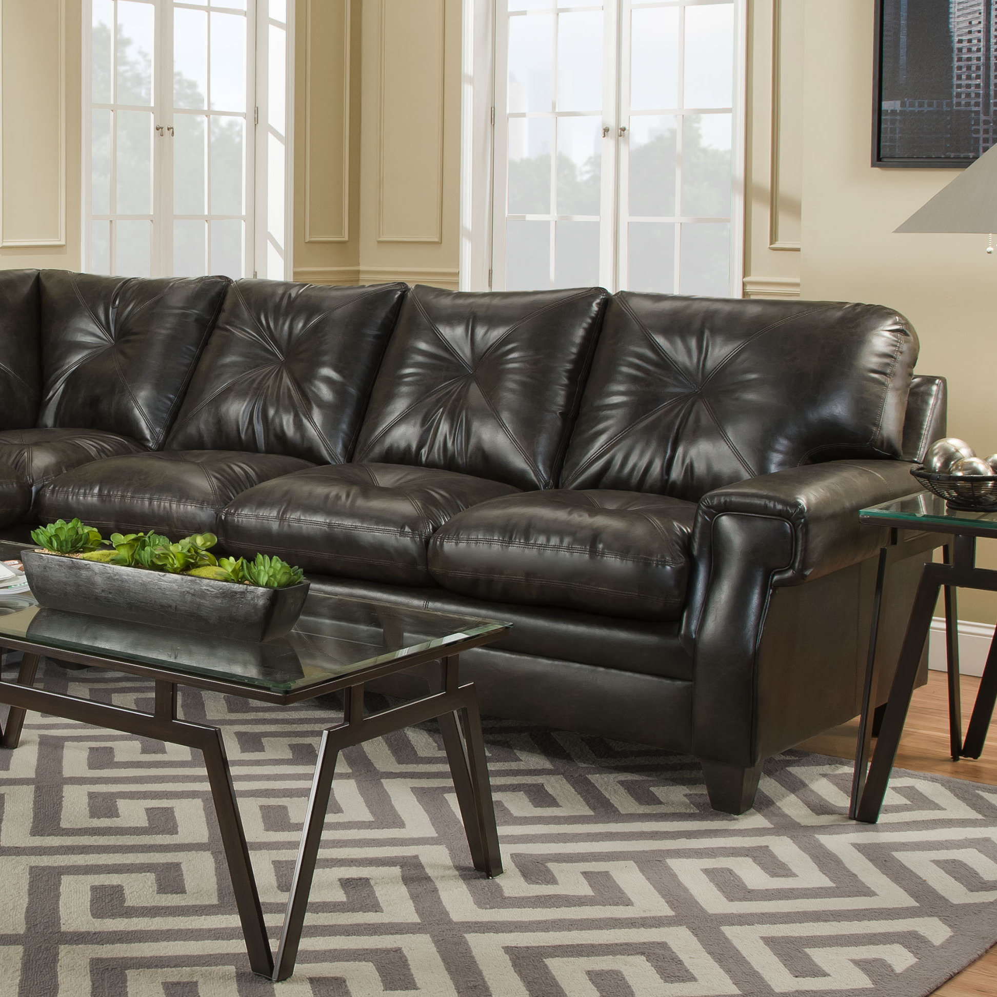 Simmons Upholstery Lucky Sectional Wayfair