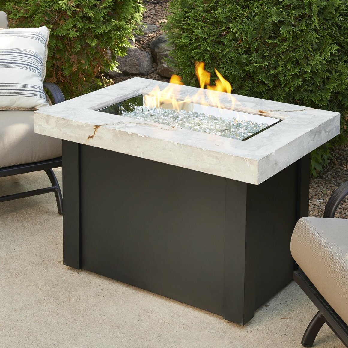 The Outdoor GreatRoom Company Providence Propane Fire Pit Table | Wayfair