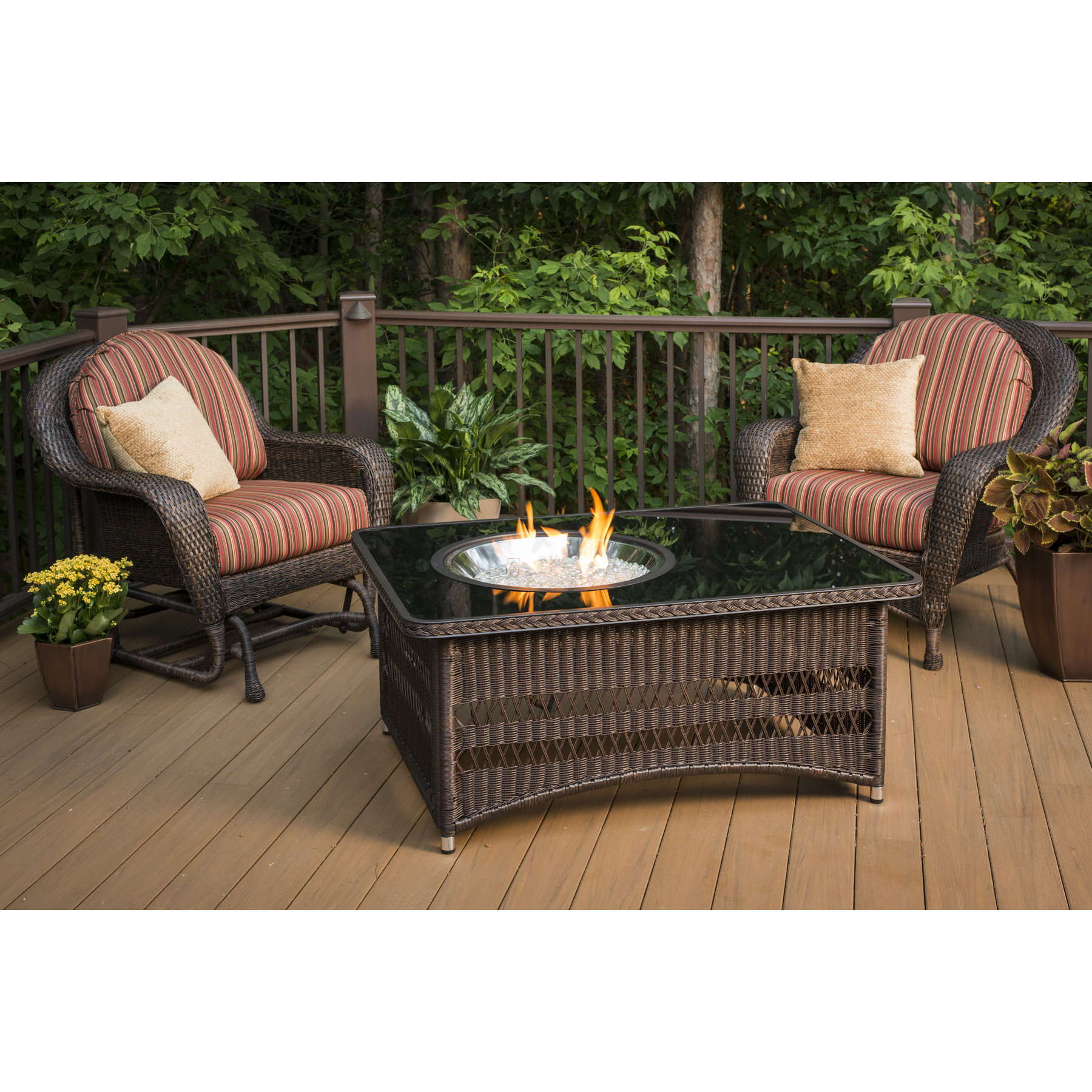 The Outdoor GreatRoom Company Naples Coffee Table with Fire Pit & Reviews Wayfair