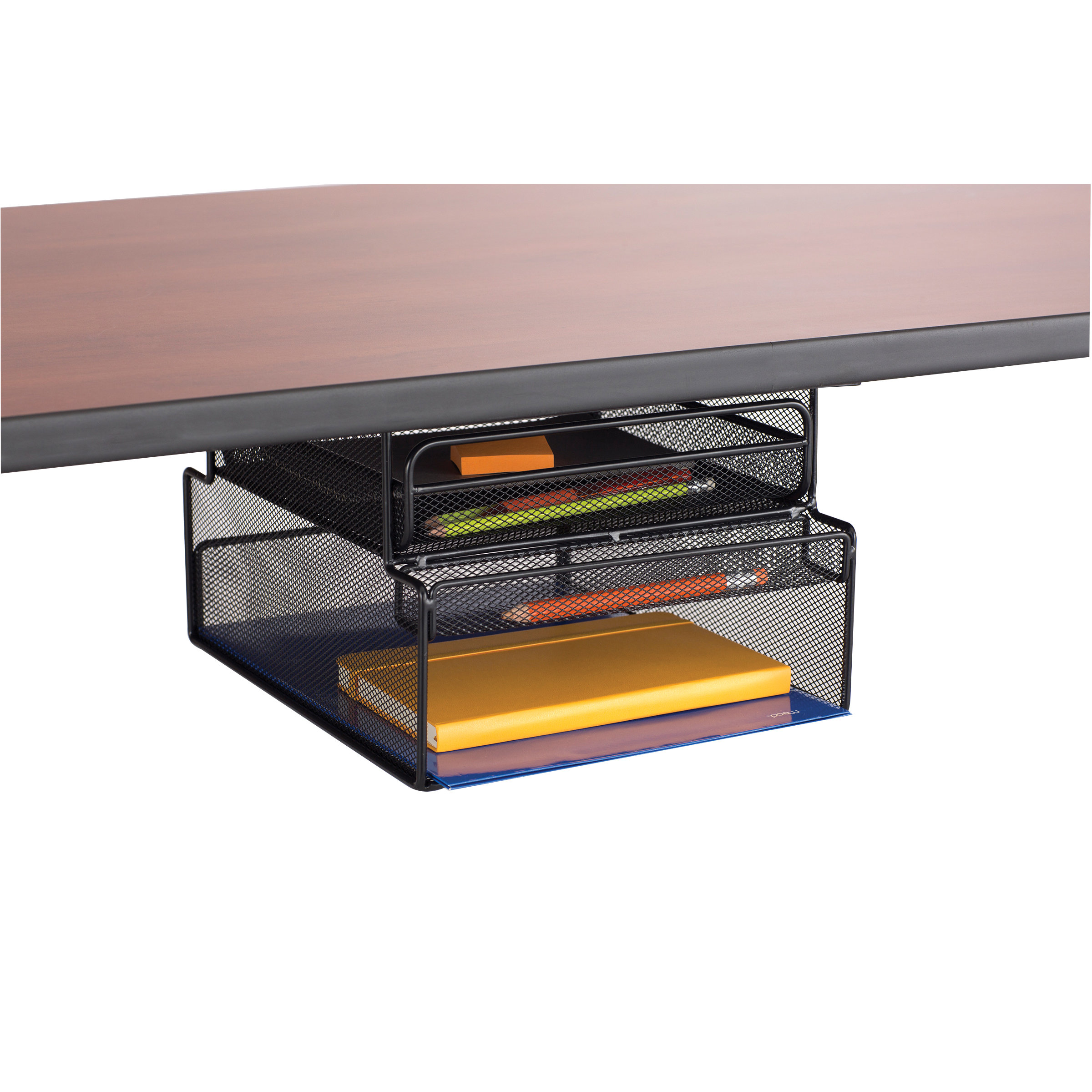 Safco Products Onyx Mesh Mountable Hanging Desk Storage 