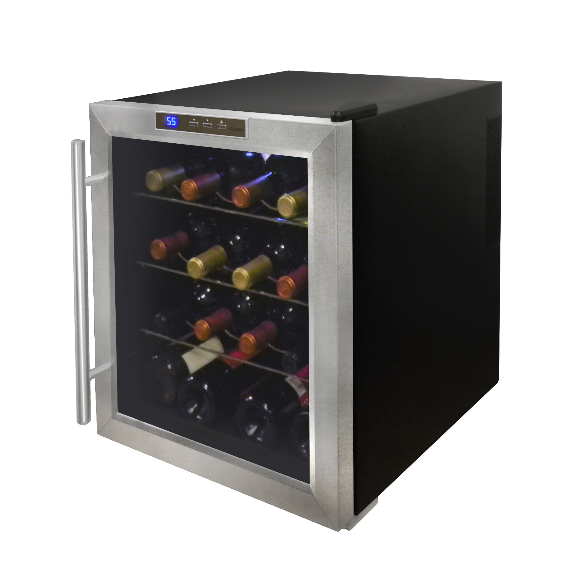Vinotemp 16 Bottle Single Zone Freestanding Wine Refrigerator & Reviews