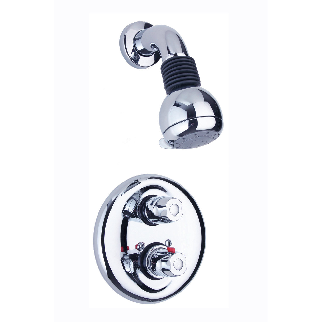 LaToscana Thermostatic Valve With Chrome Shower Faucet Trim Wayfair