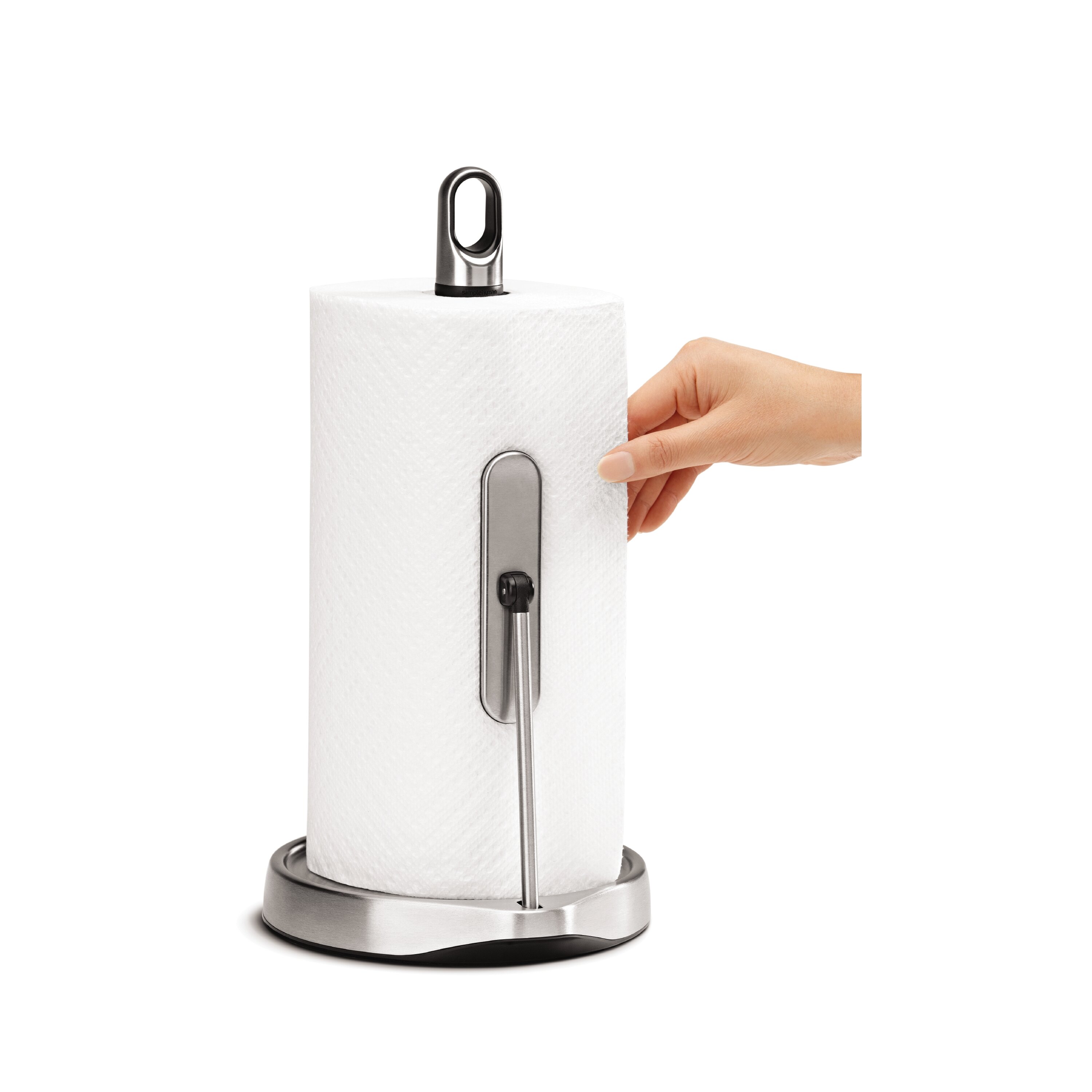 simplehuman Tension Arm Paper Towel Holder in Stainless Steel & Reviews ...