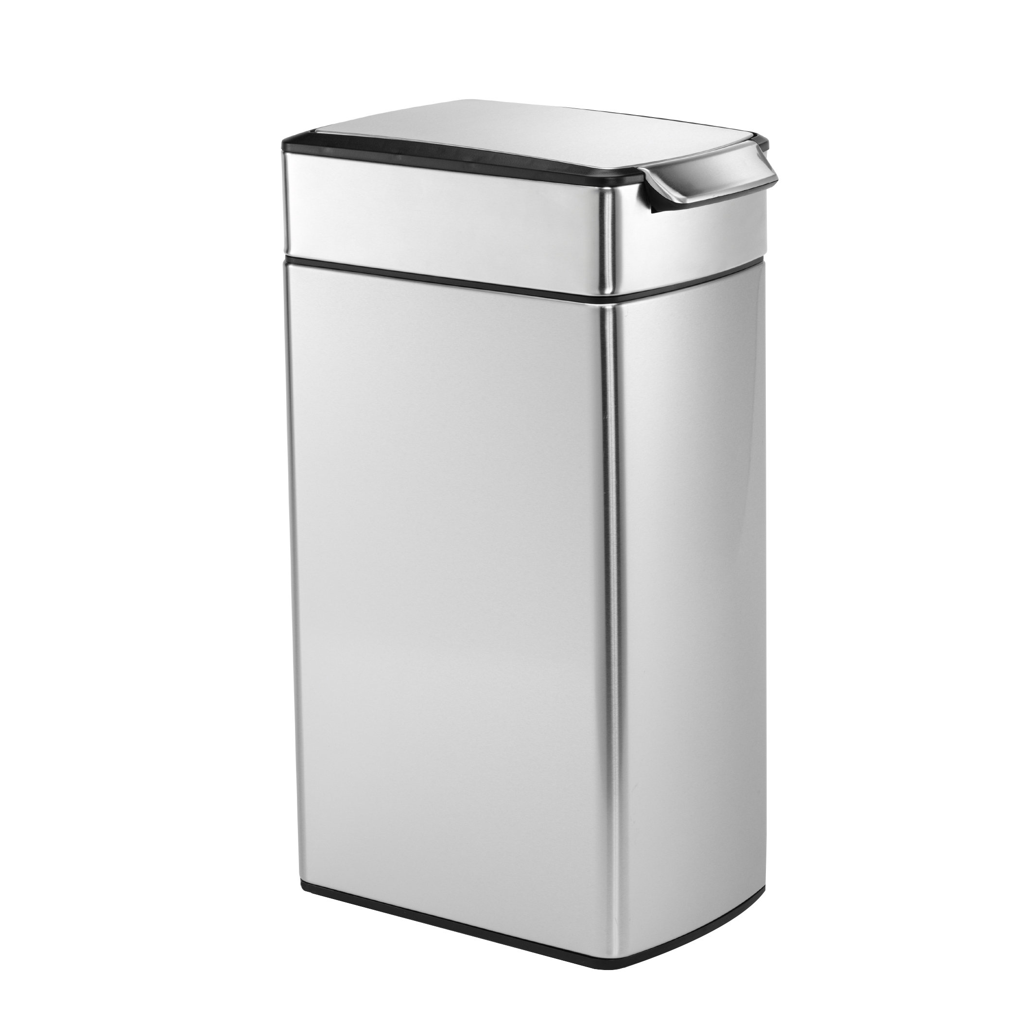 simplehuman 10.5 Gallon Slim Rectangular Touch Bar Stainless Steel