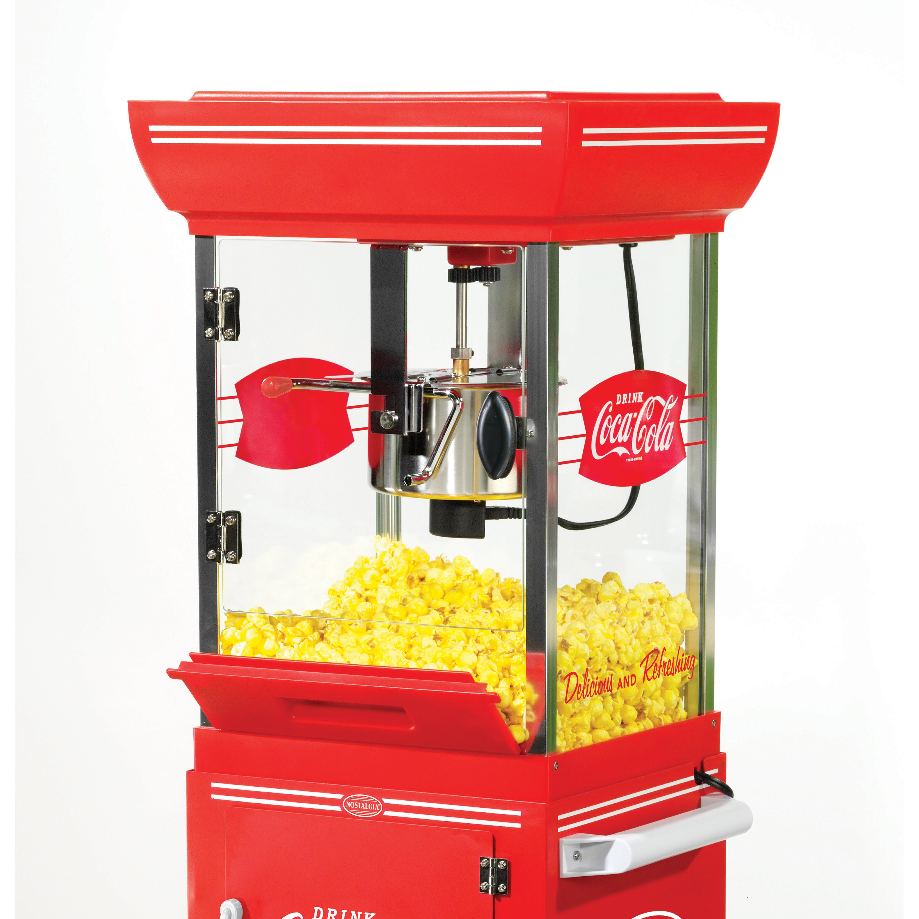 nostalgia popcorn machine and cart