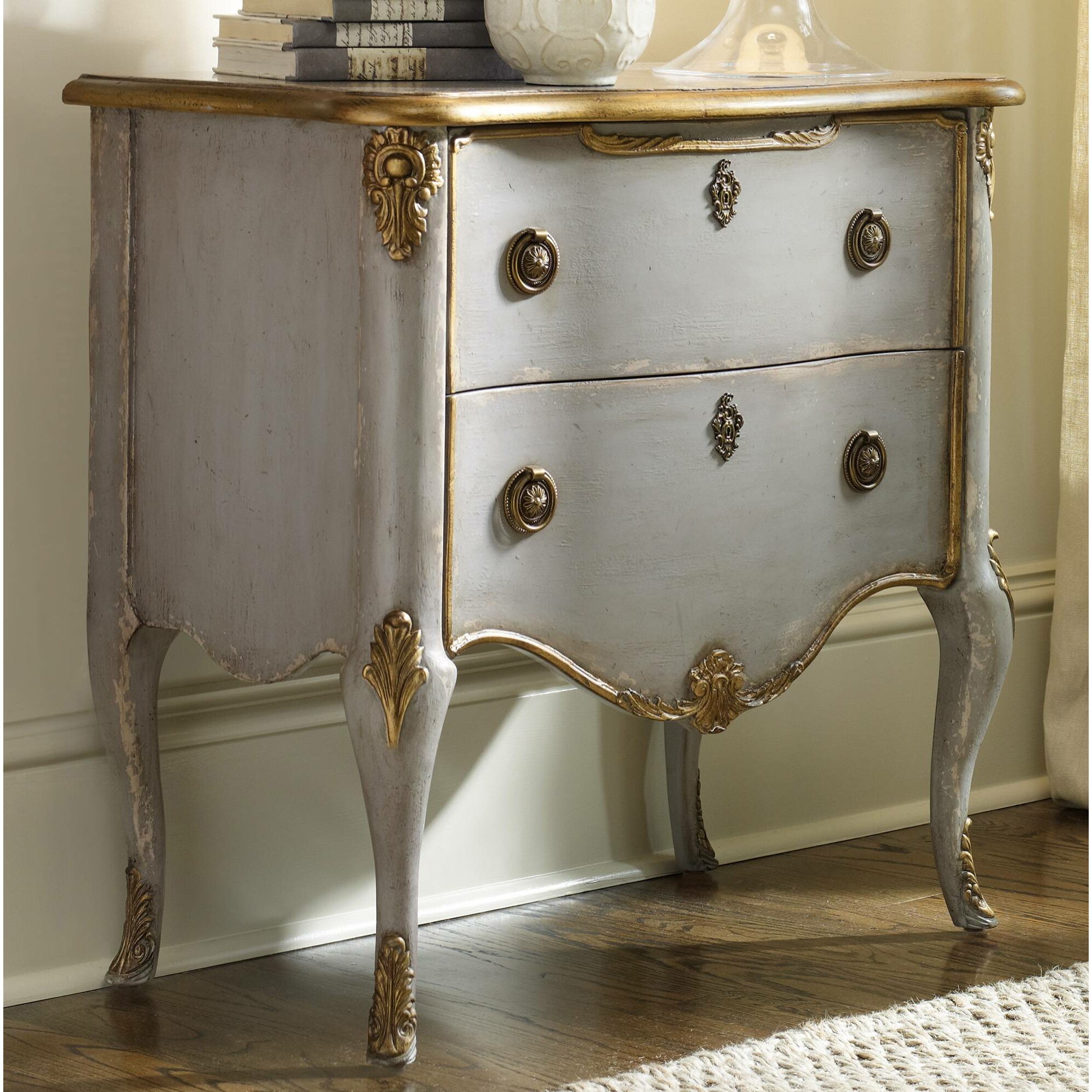 Hooker Furniture French 2 Drawer Chest & Reviews Wayfair