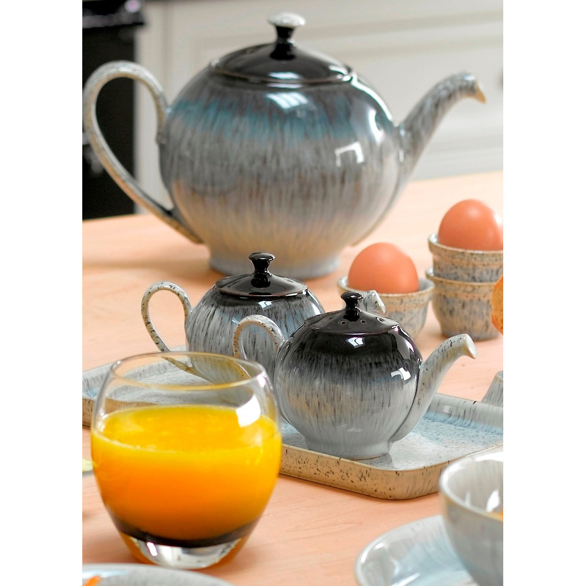 Denby Halo Kitchen 3.5" Teapot Salt Shaker Wayfair