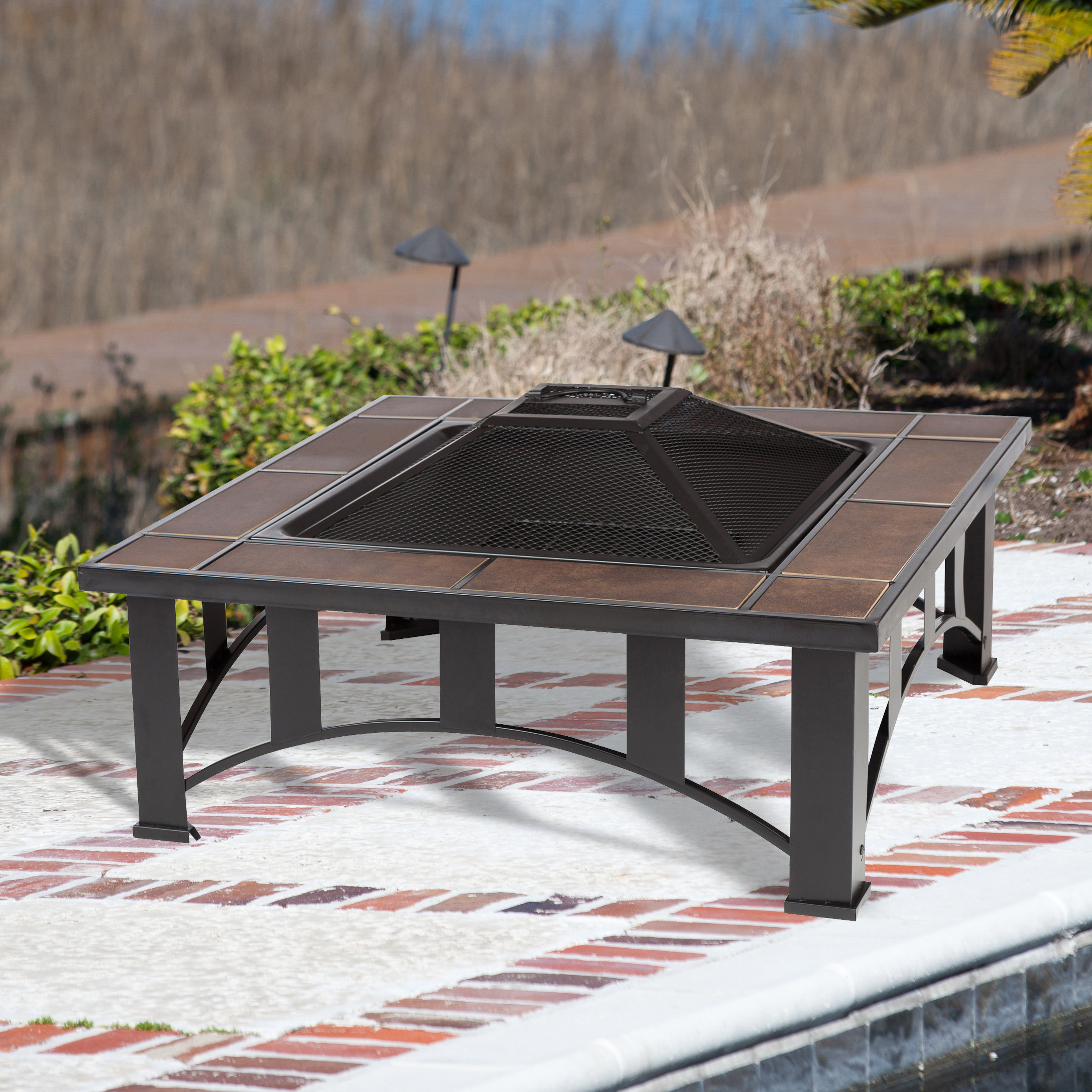 Fire Sense Tuscan Tile Fire Pit Table & Reviews Wayfair