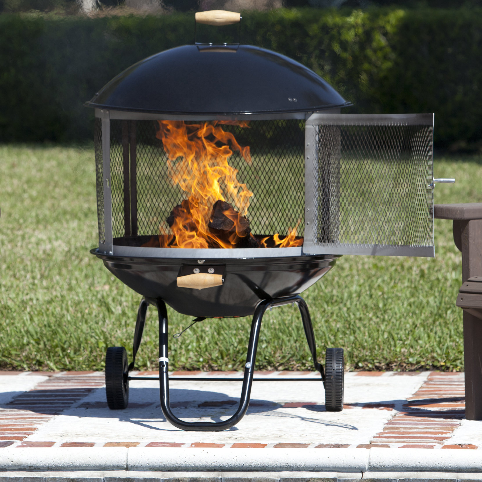 fire sense 28 bon fire patio fireplace