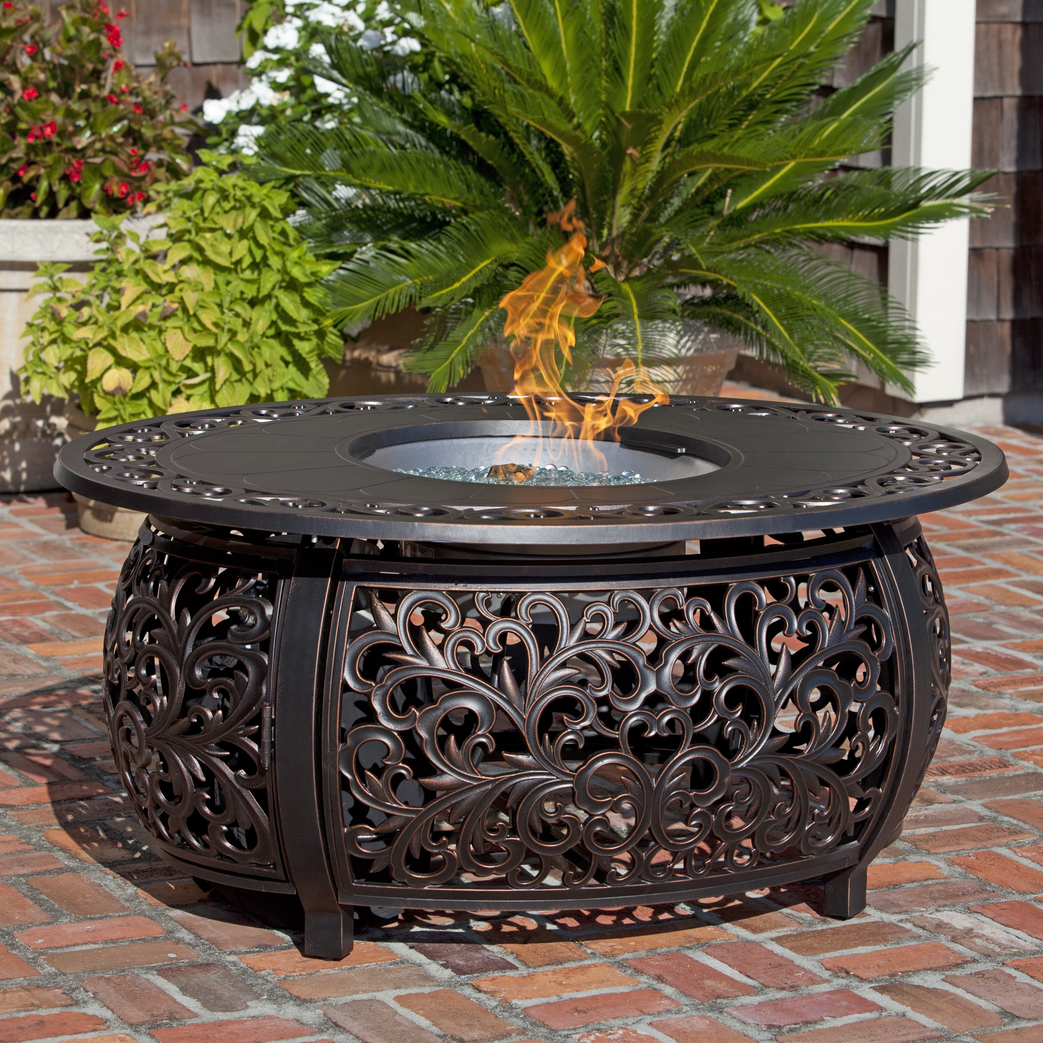 Fire Sense Toulon Propane Fire Pit Table | Wayfair