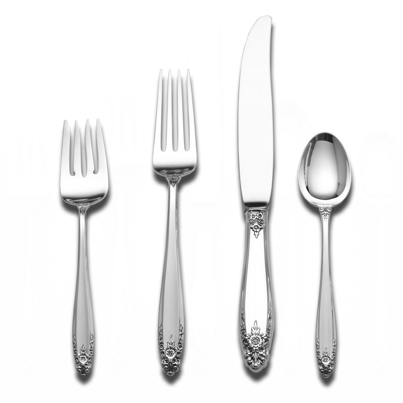 International Silver Sterling Silver Prelude 4 Piece Dinner Flatware