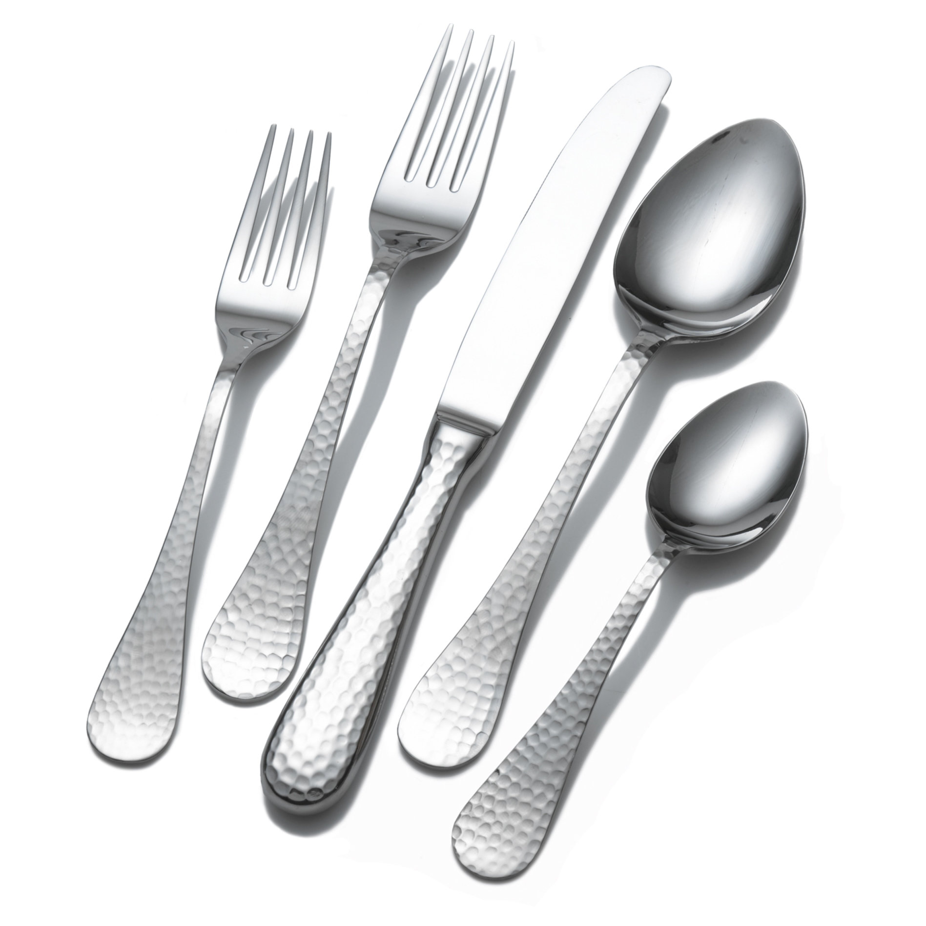 Wallace Hammered 65 Piece Flatware Set & Reviews Wayfair