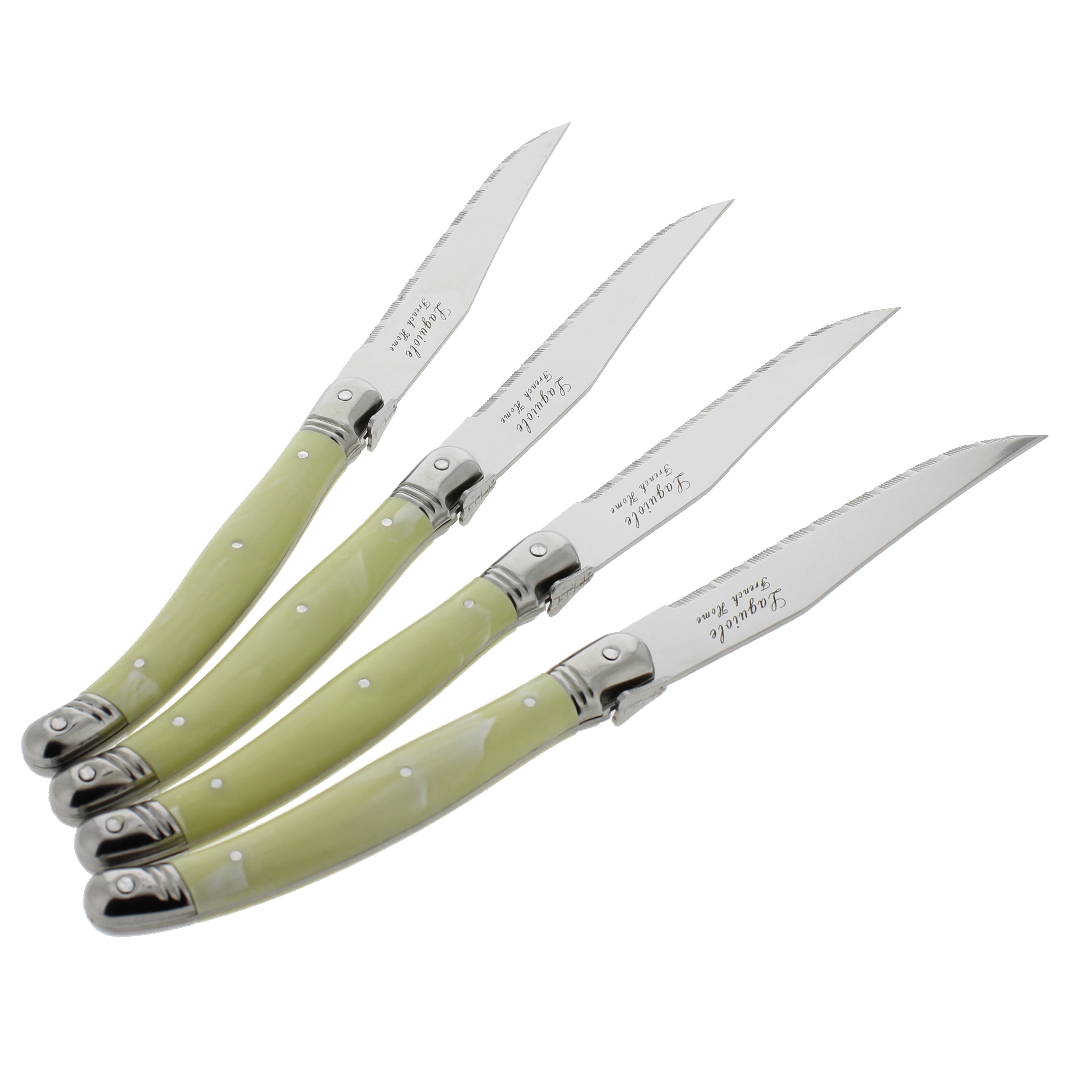 French Home Laguiole 4 5 Steak Knife Reviews Wayfair   French Home Set Of 4 Laguiole Faux Ivory Steak Knives LG011 