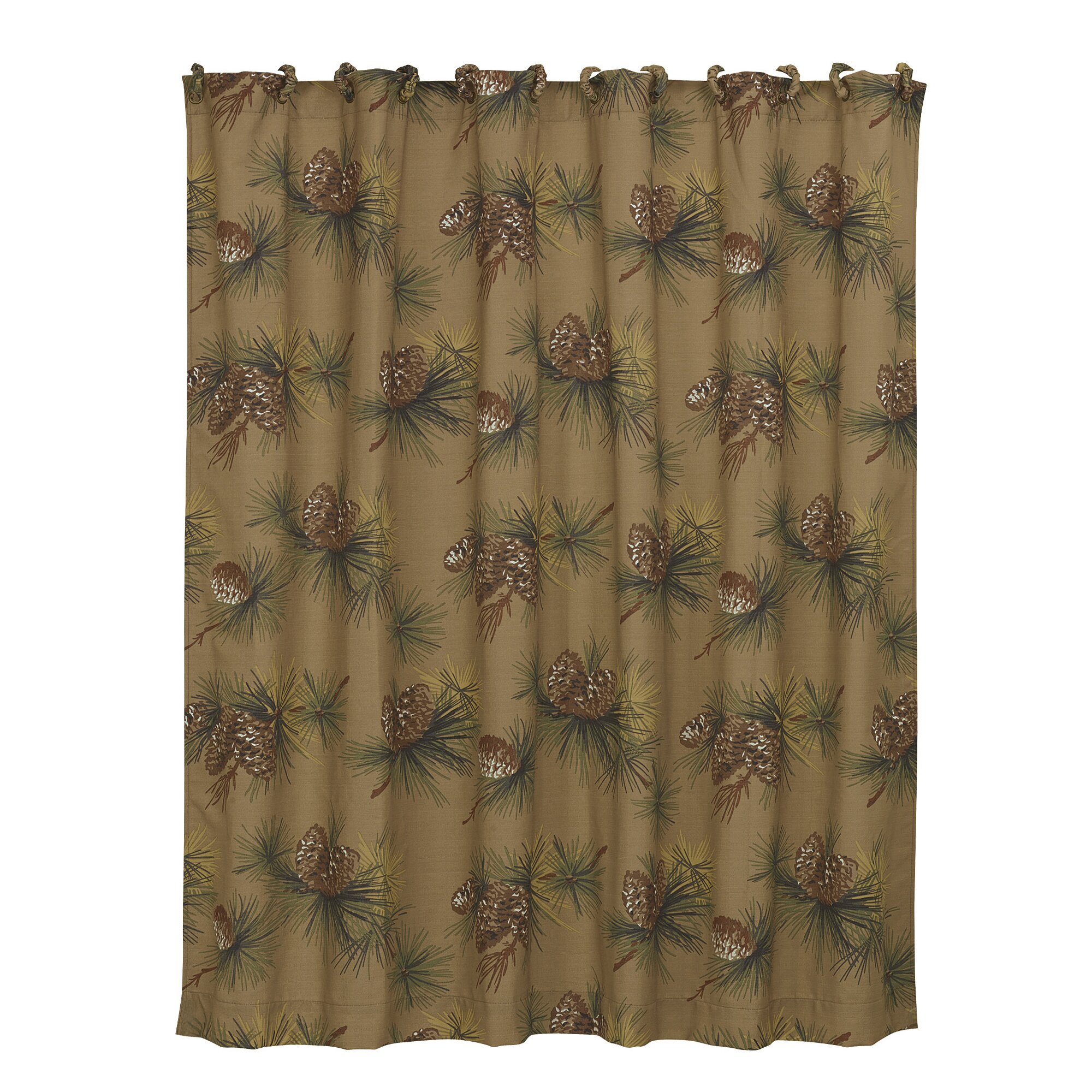 Crestwood Polyester Pinecone Shower Curtain LG1880SC2