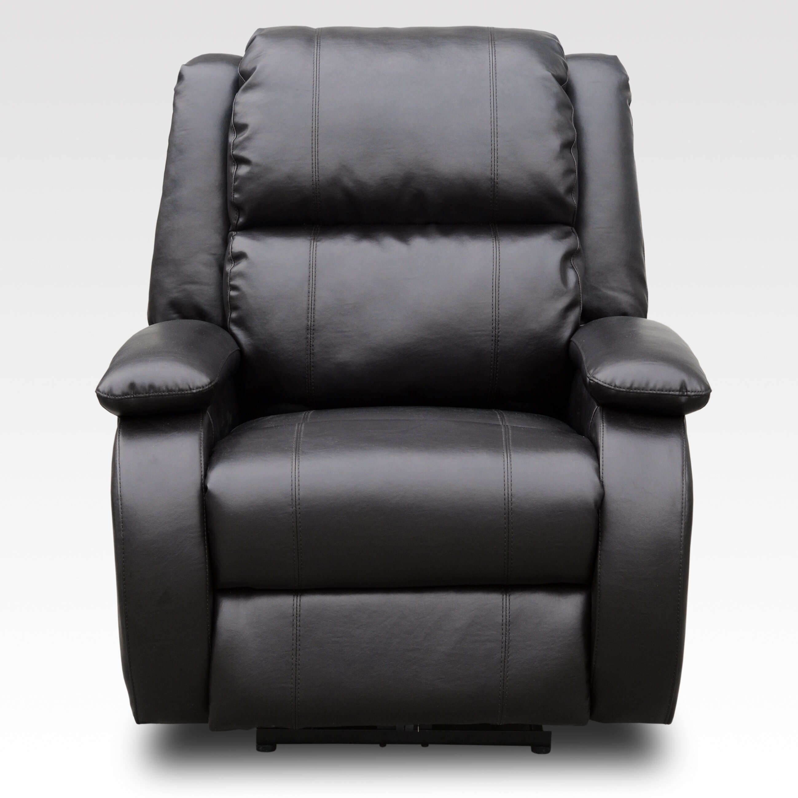 AC Pacific Bonded Leather Reclining Massage Chair & Reviews | Wayfair