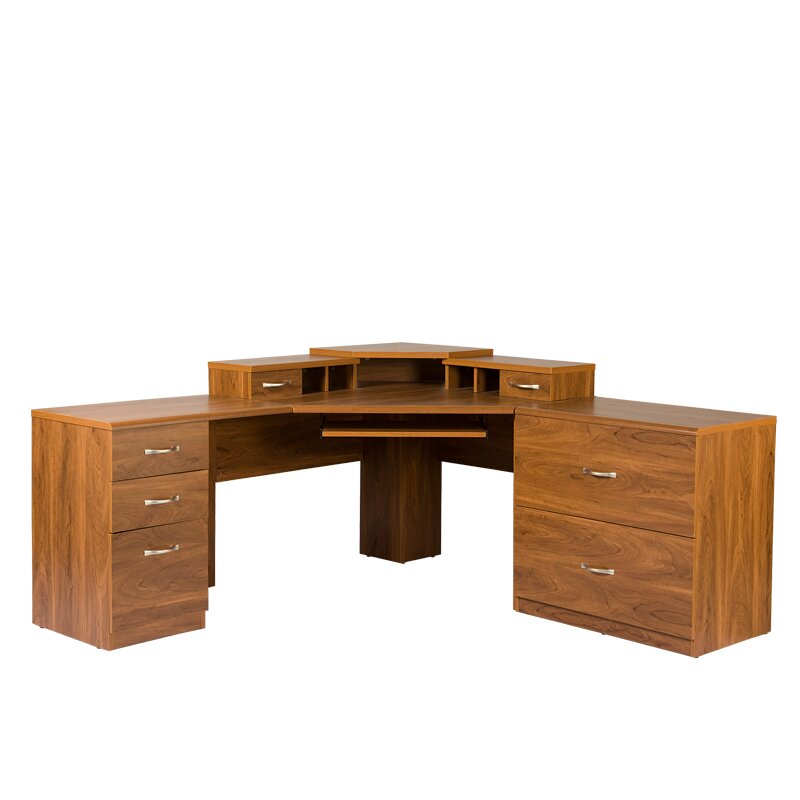 Os Home And Office Furniture Office Adaptations Corner Computer Desk With Monitor Platform