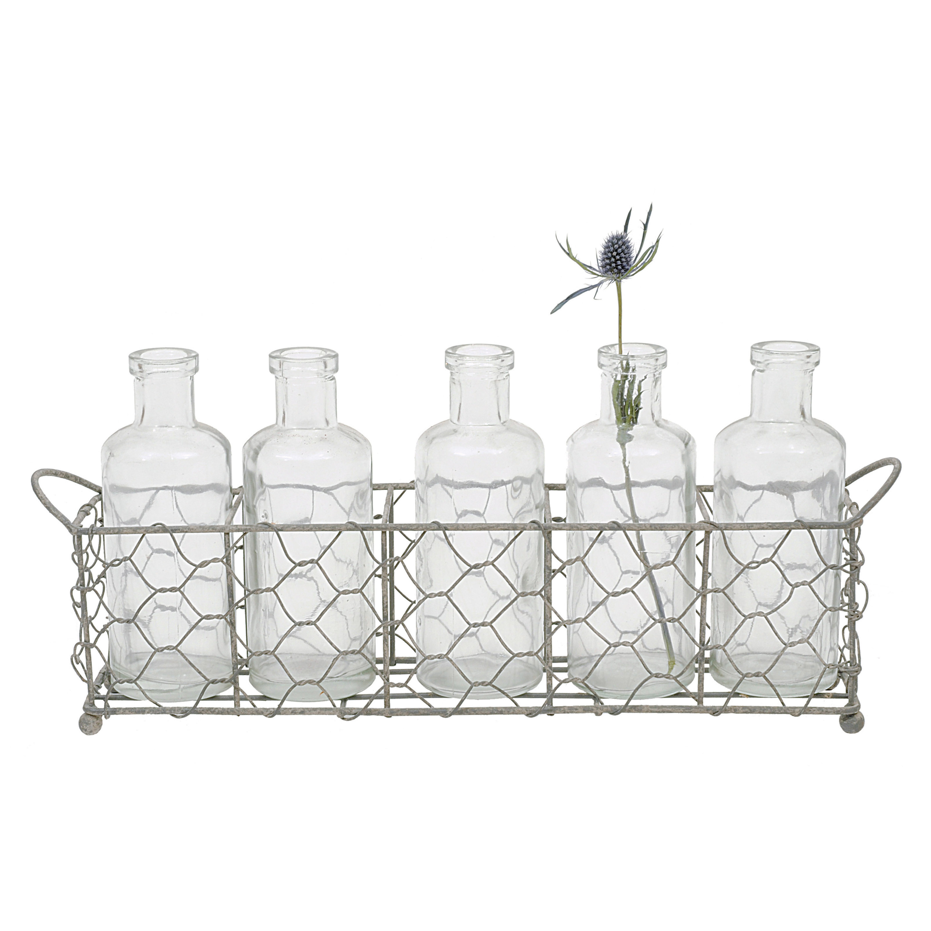 Creative CoOp Casual Country 6 Piece Glass Bottle/Vase Set & Reviews