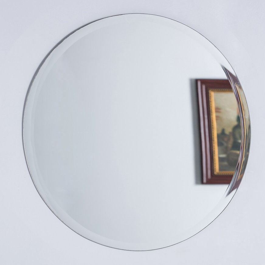 Bellaterra Home Round Frameless Mirror