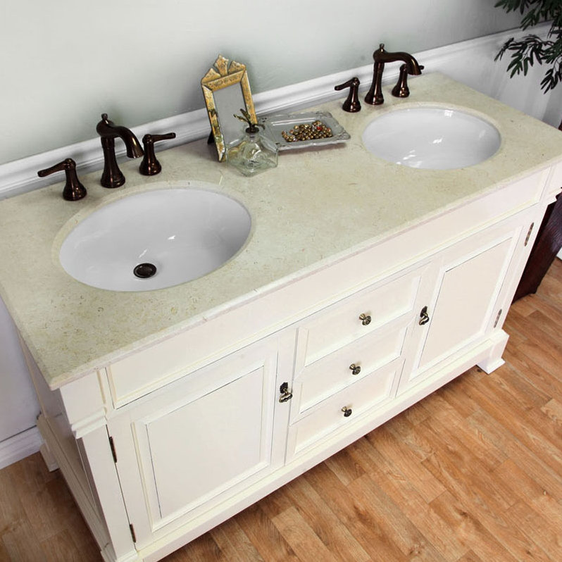 Bellaterra Home Kendall 60" Double Bathroom Vanity Set & Reviews Wayfair