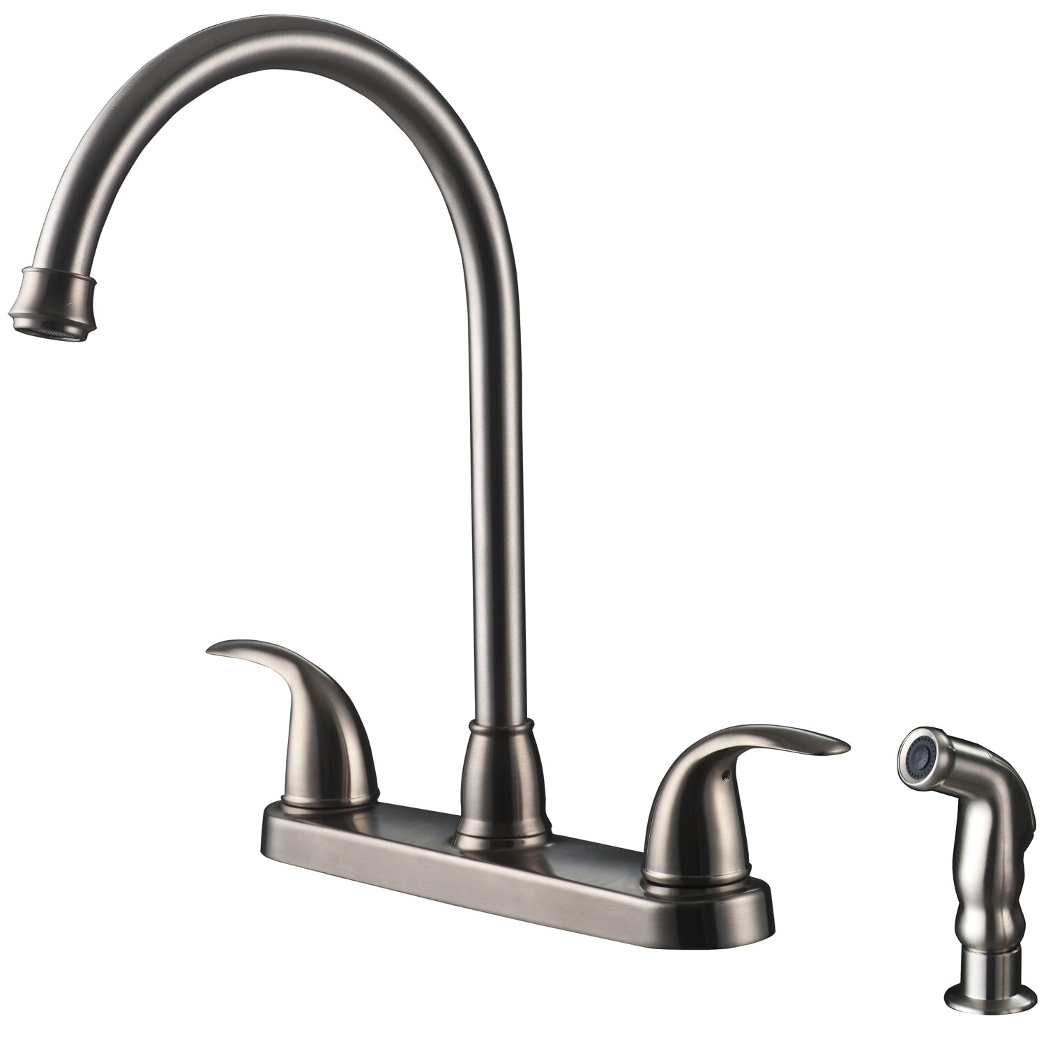 Ultra Faucets Two Handle Centerset Kitchen Faucet with ...