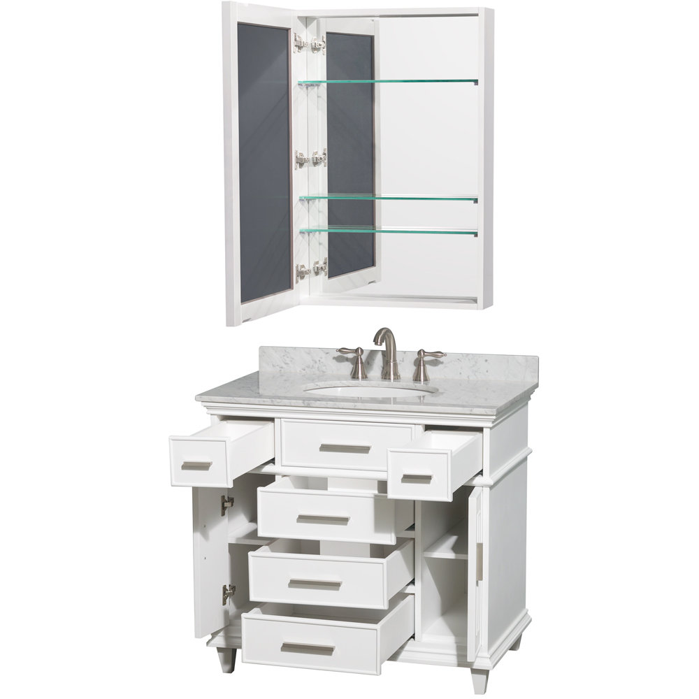 Wyndham Collection Berkeley Single Vanity Base & Reviews Wayfair