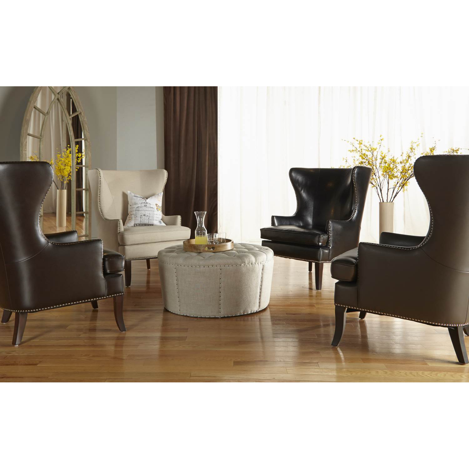 Orient Express Furniture Essentials Humphrey Ottoman & Reviews Wayfair