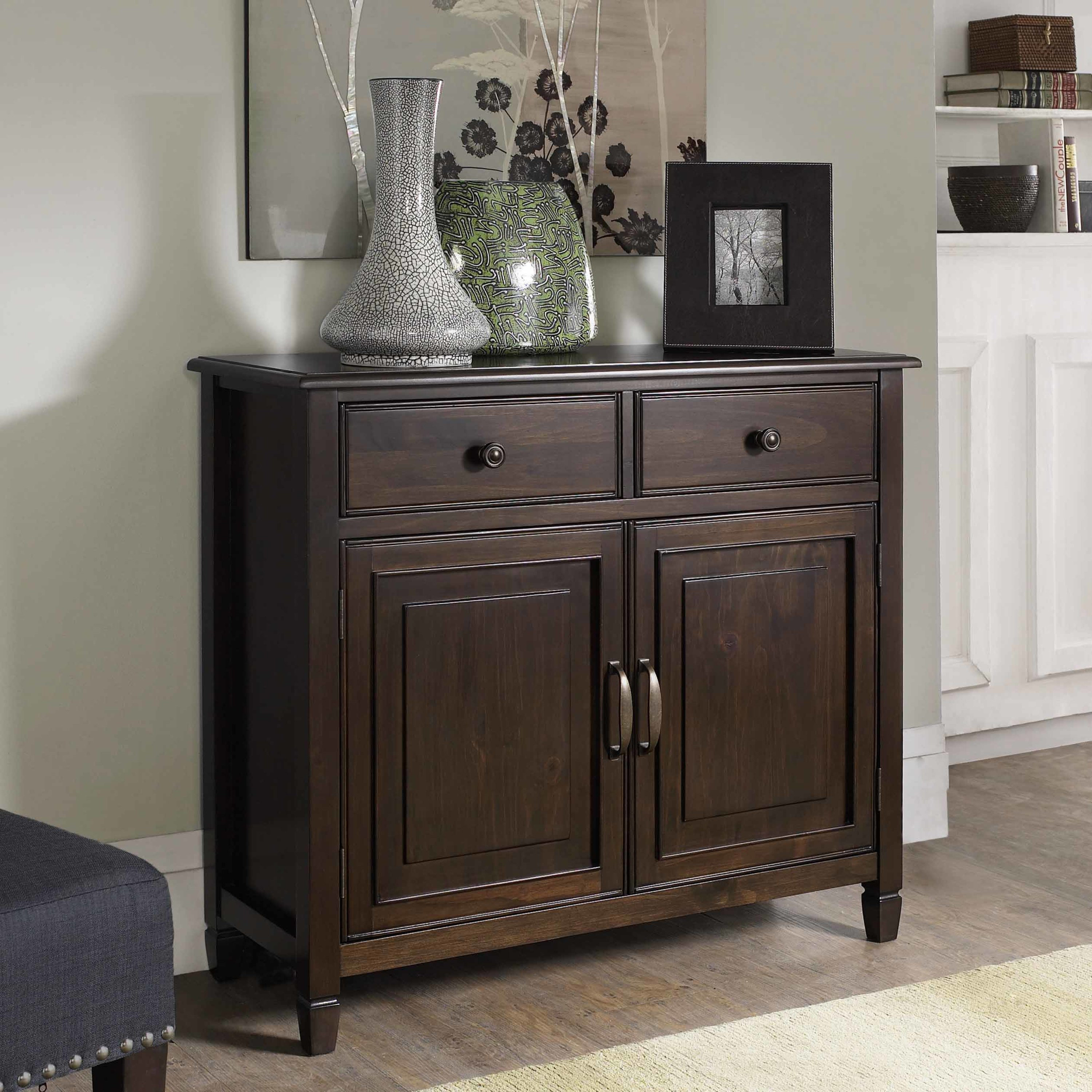 Entryway storage cabinet with drawers