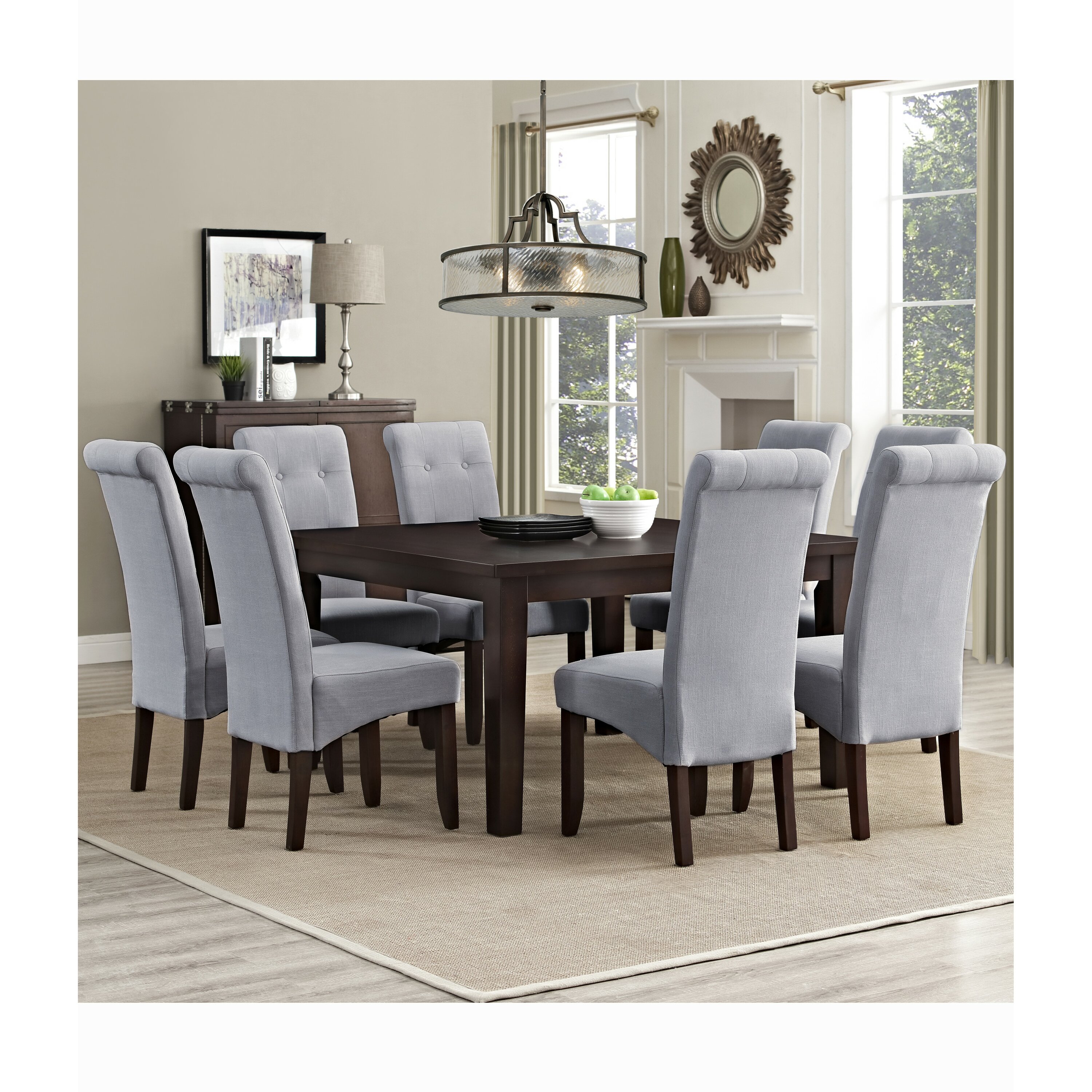 Simpli Home Eastwood 9 Piece Dining Set & Reviews | Wayfair