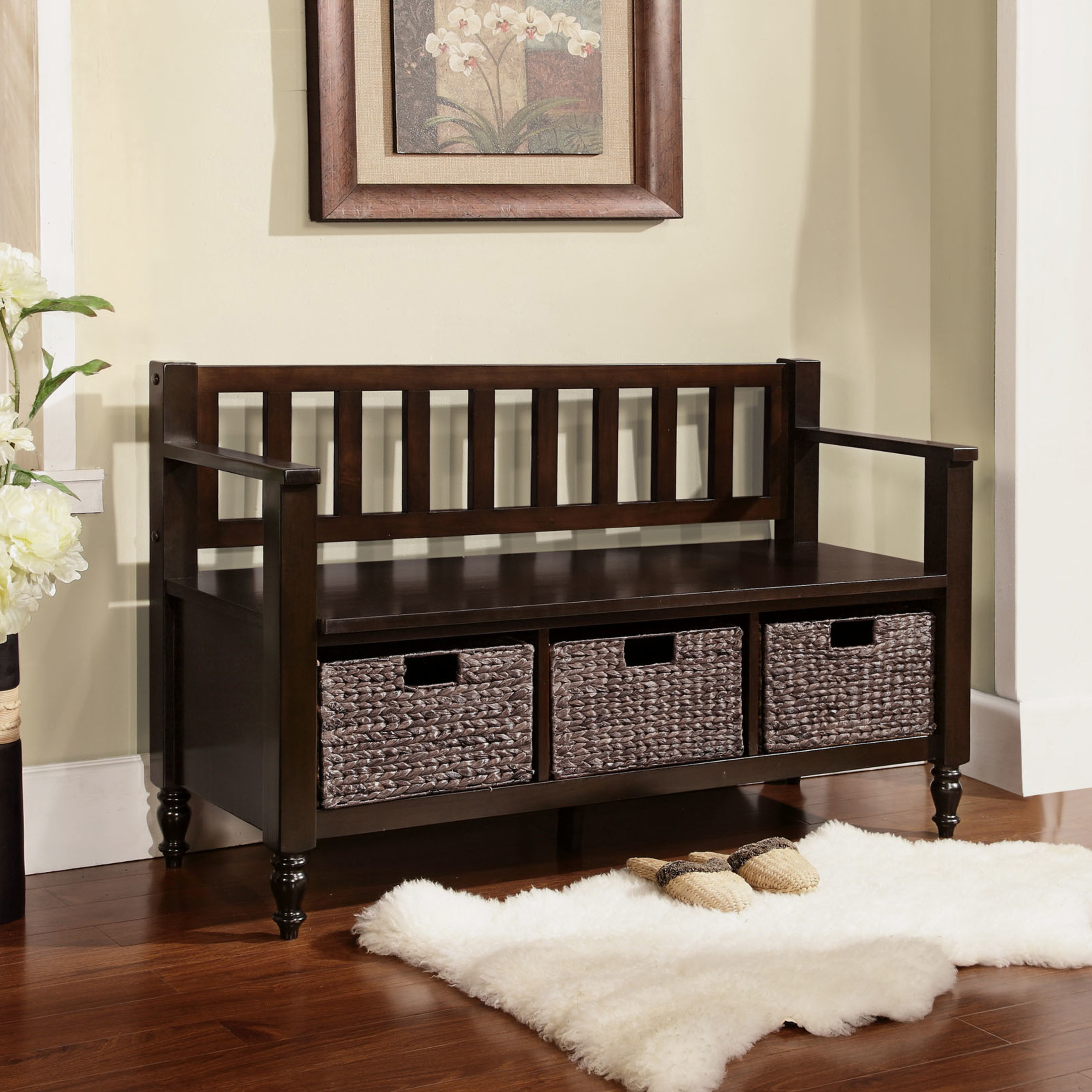 Simpli Home Dakota Entryway Bench &amp; Reviews Wayfair