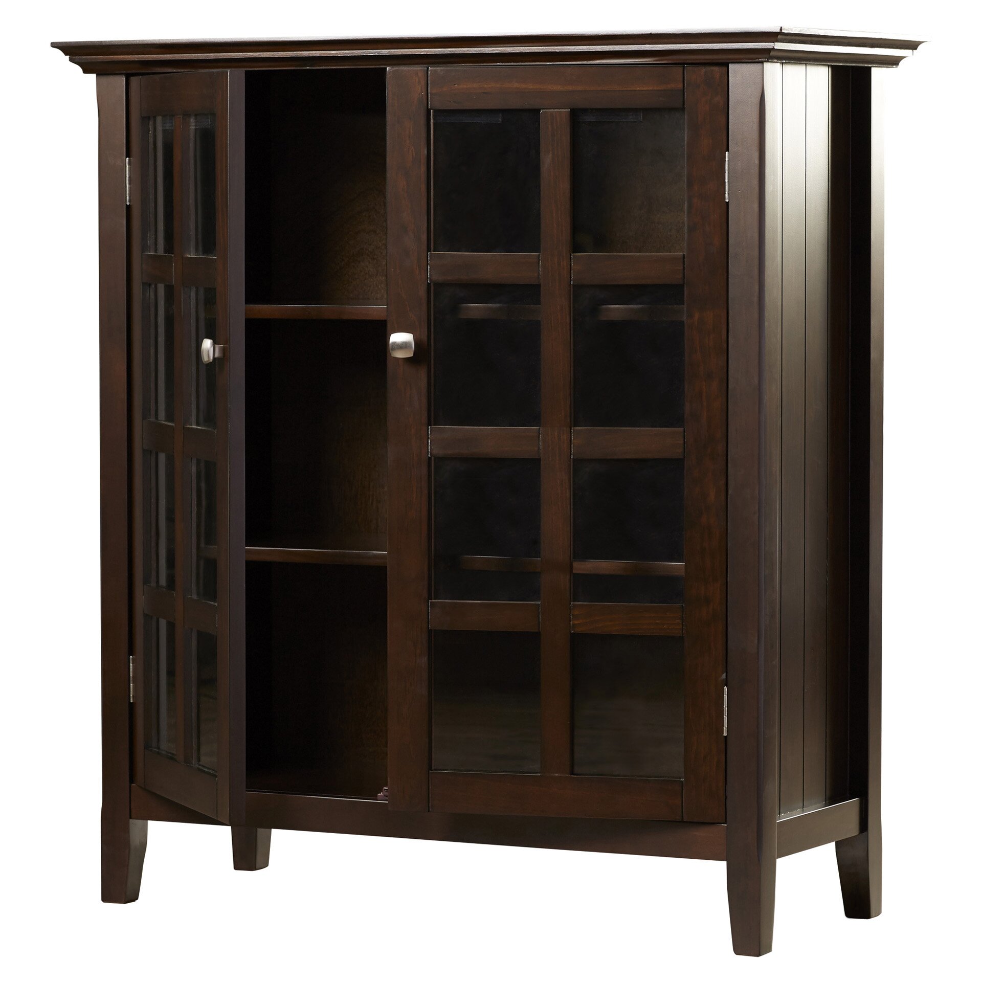 black accent storage cabinet