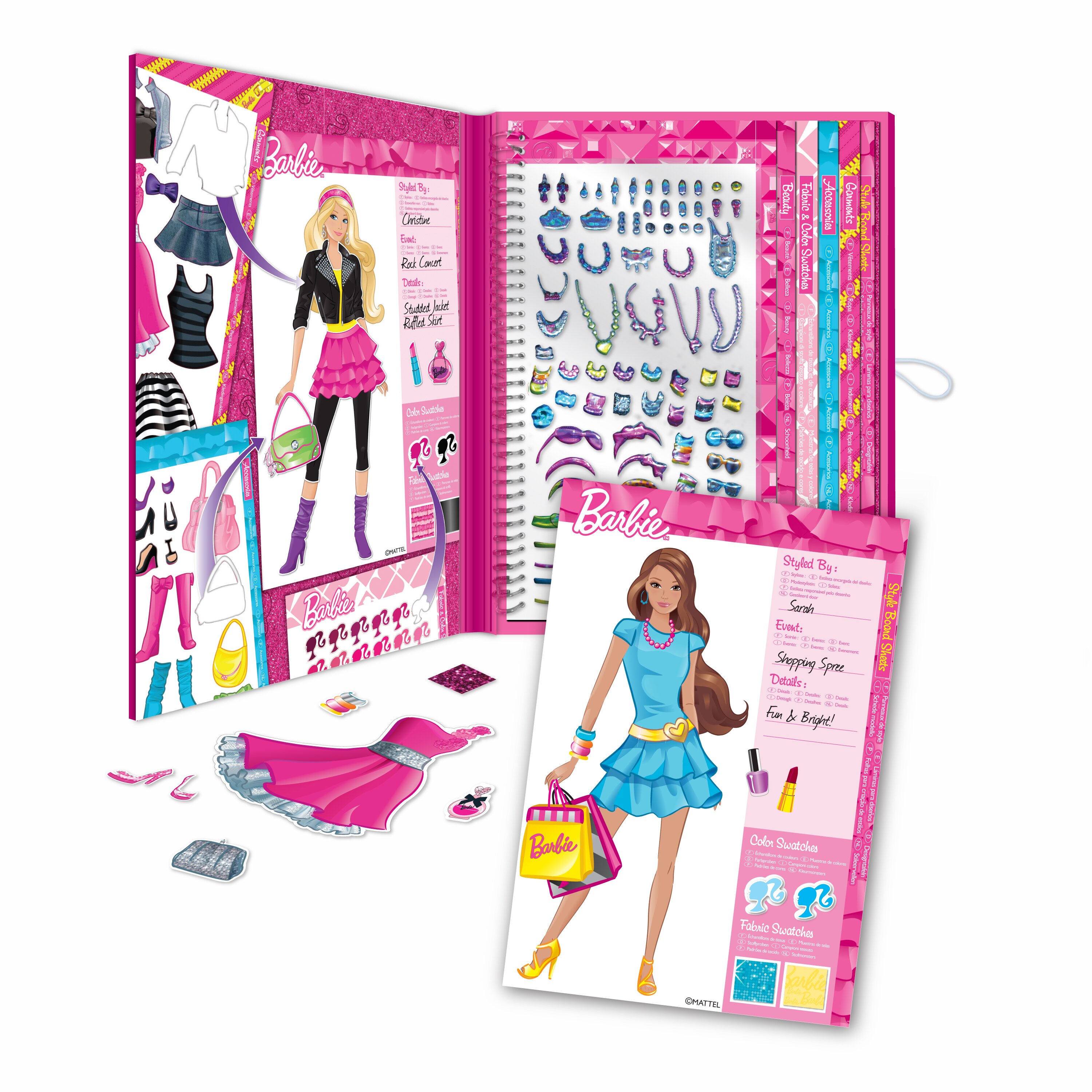 barbie fashion sticker stylist